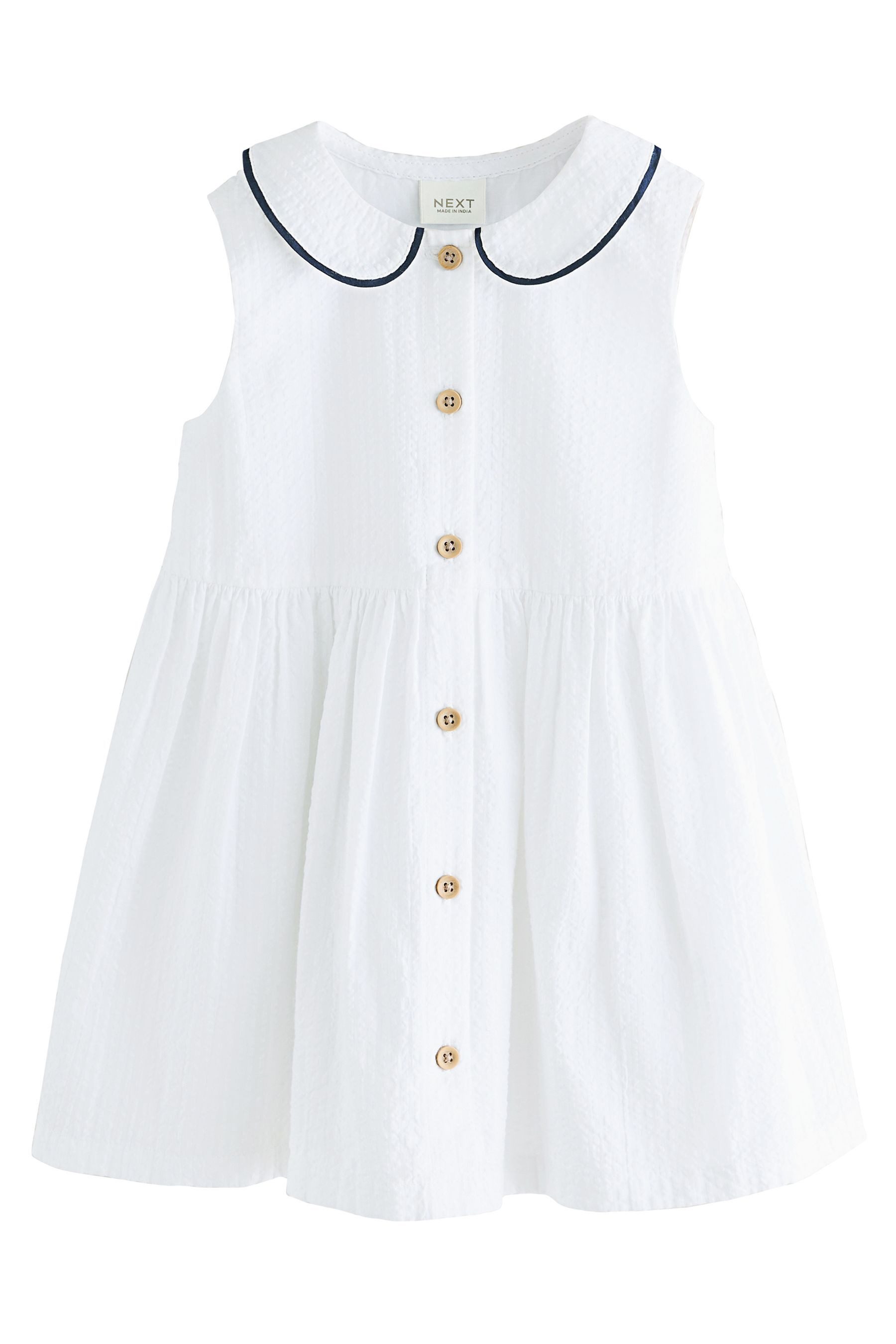 Sommerkleid Ärmelloses Kleid mit Kragen