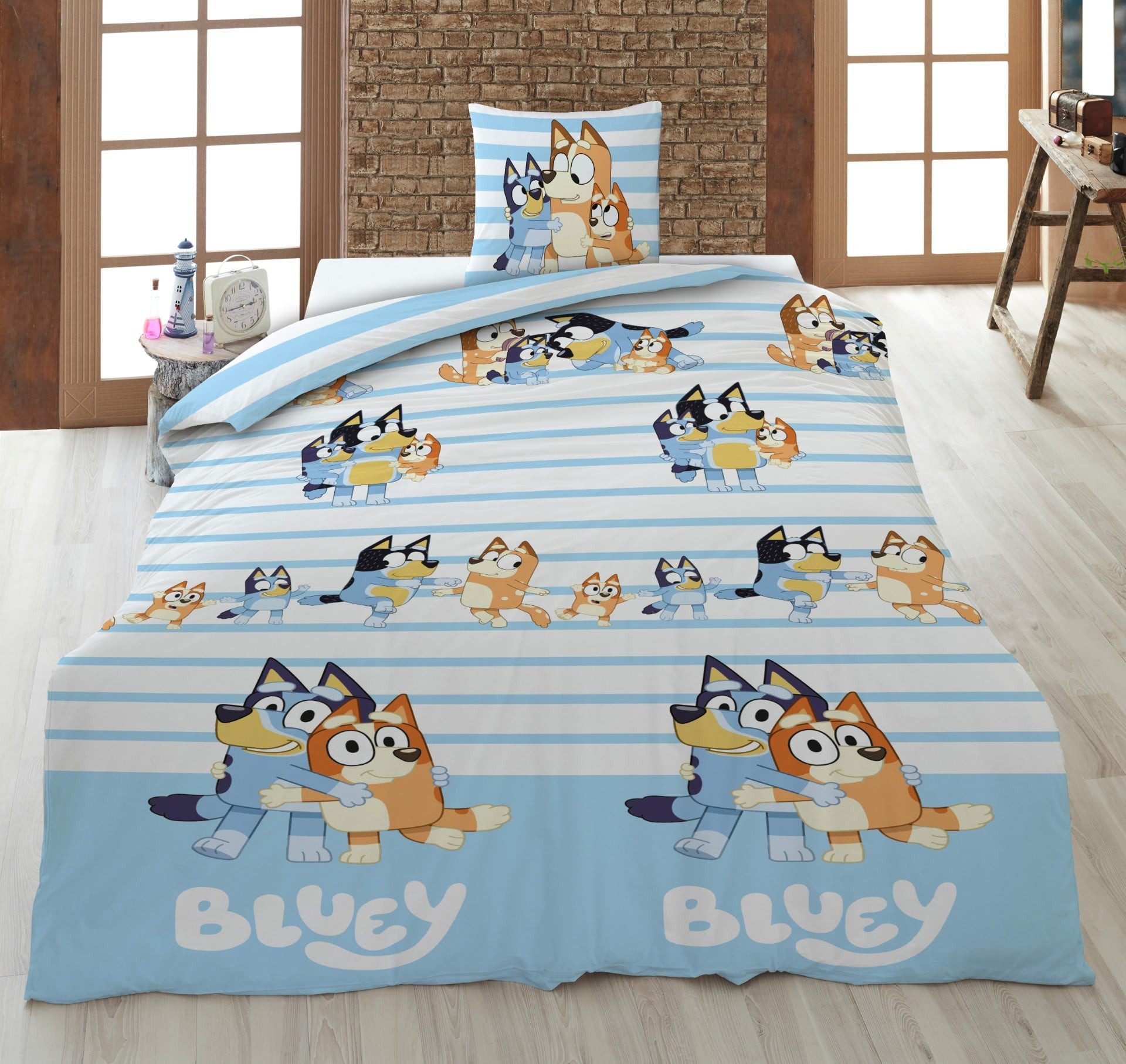 AY!Max Kinderbettwäsche BLUEY Wende Bettwäsche Set 2tlg 135 x 200 cm 100% B günstig online kaufen