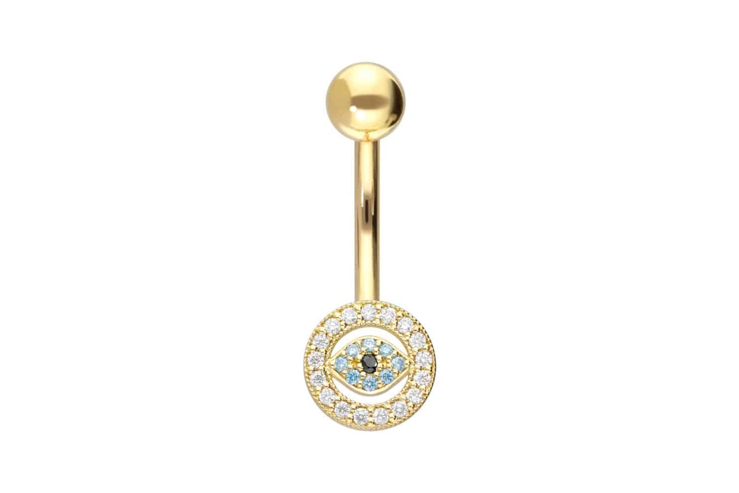 PIERCINGLINE Bauchnabelpiercing 14/18 Karat Gold Bananabell günstig online kaufen