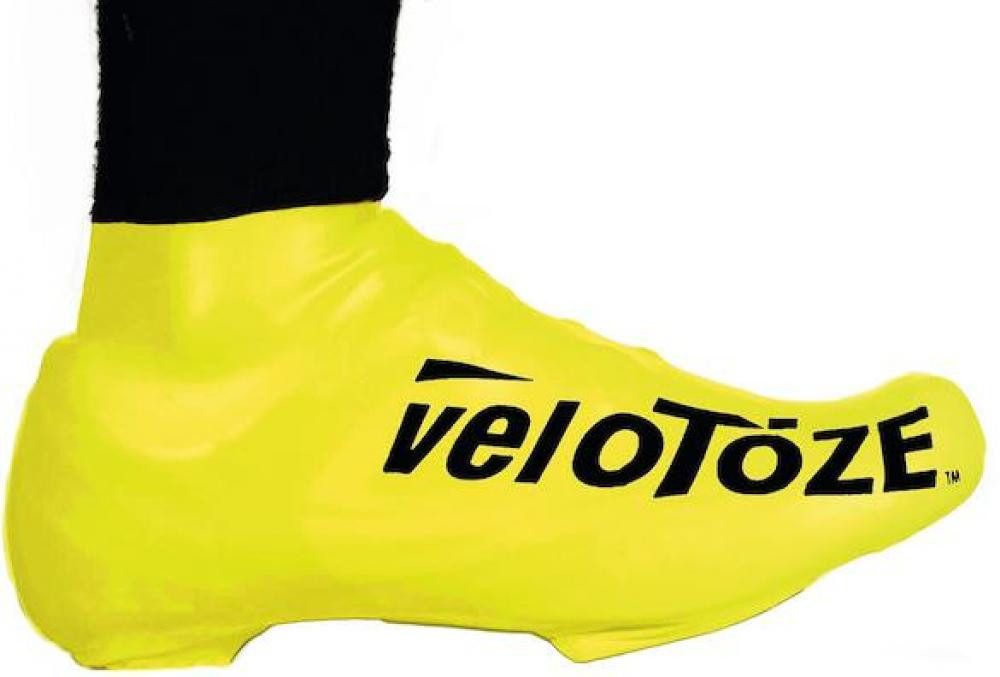 Velotoze VeloToze Überschuh 2.0 kurz gelb S/M - wasserdichter Aero-Überschuh fü Fahrradschuh