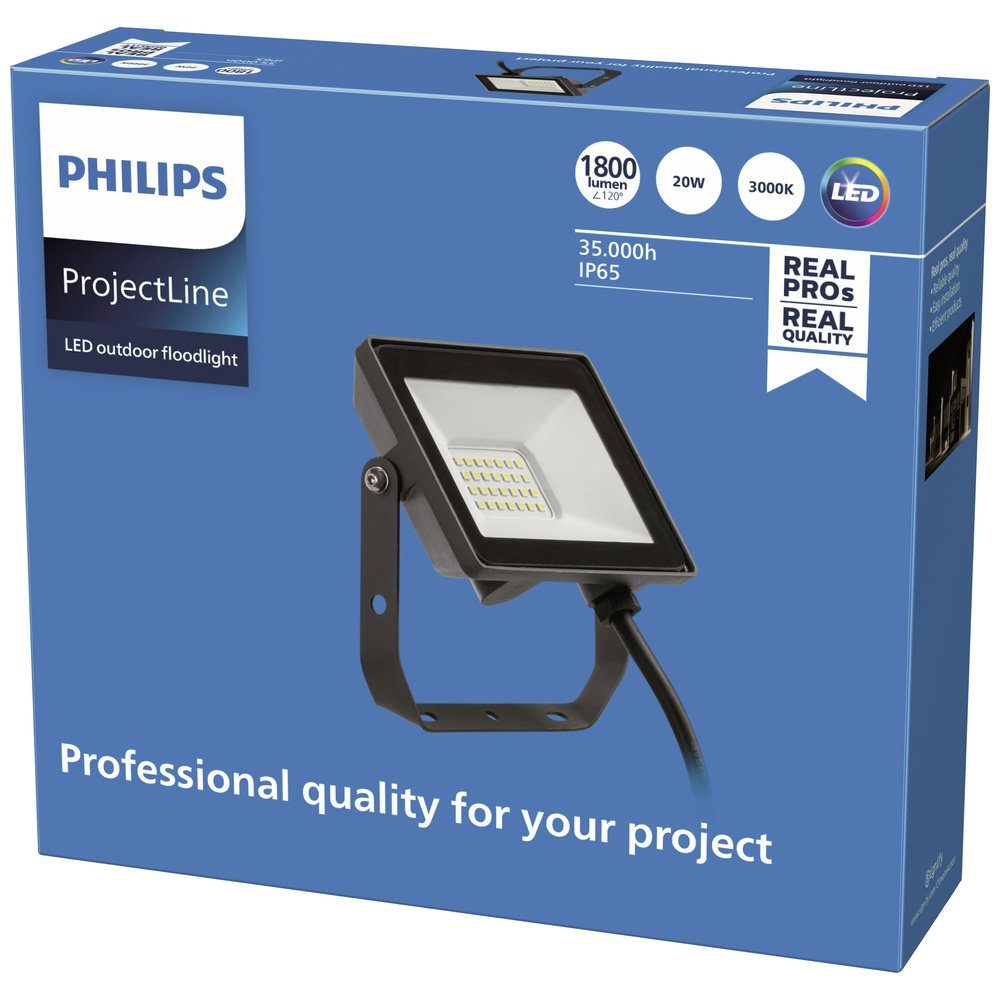 Philips LED Flutlichtstrahler Philips LED ProjectLine 8719514954403 LED-Flutlichtstrahler 20 W Leuc