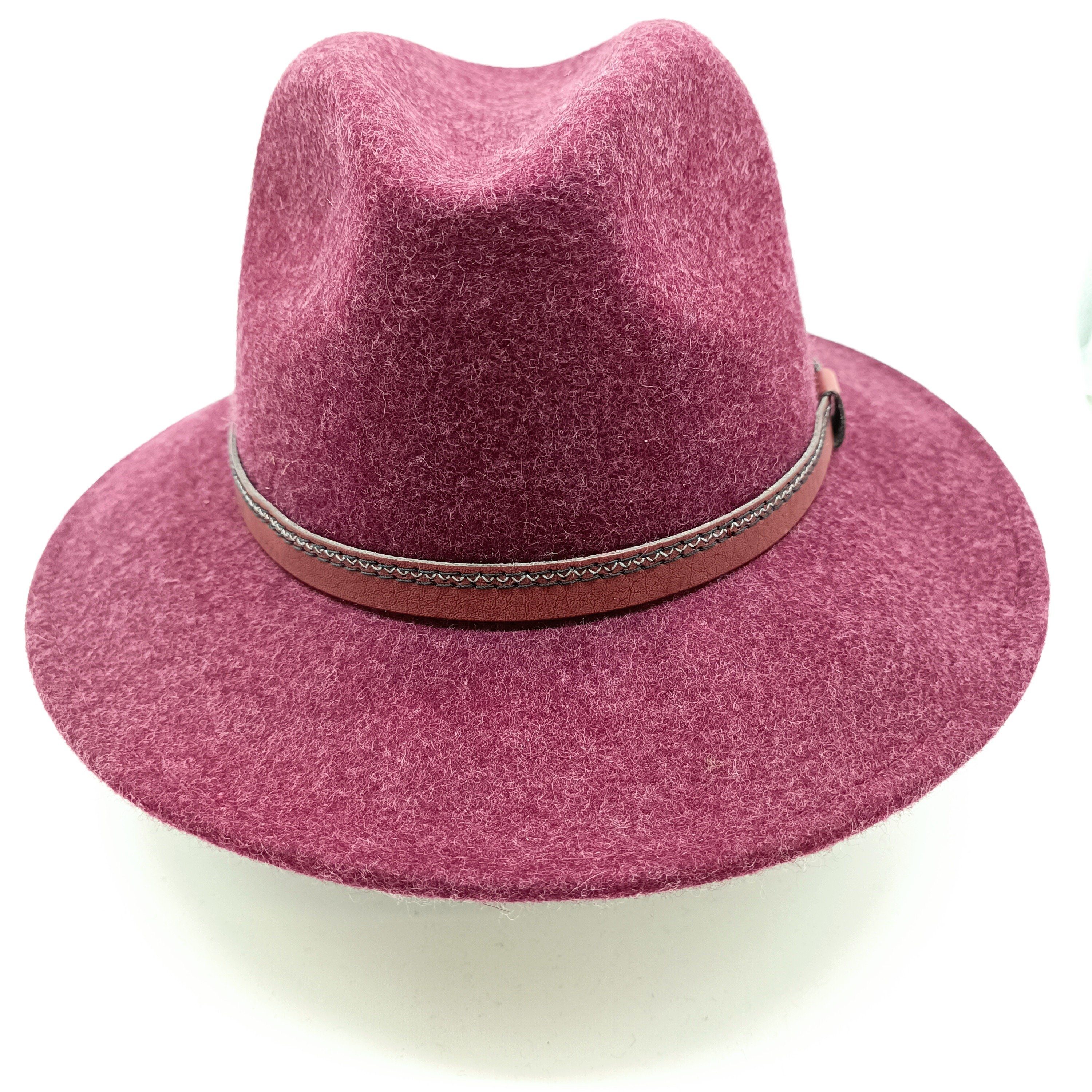 Fiebig Filzhut Wollfilz Traveller bordeaux