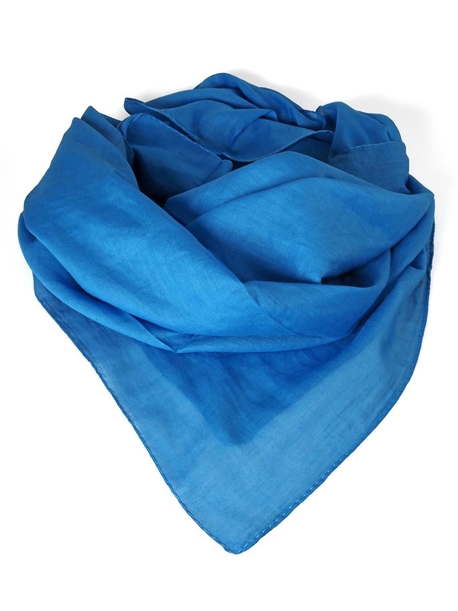 Hathi Halstuch Tuch Halstuch 100% Baumwolle unifarben azurblau, ca. 100 x100 cm, (1-St)