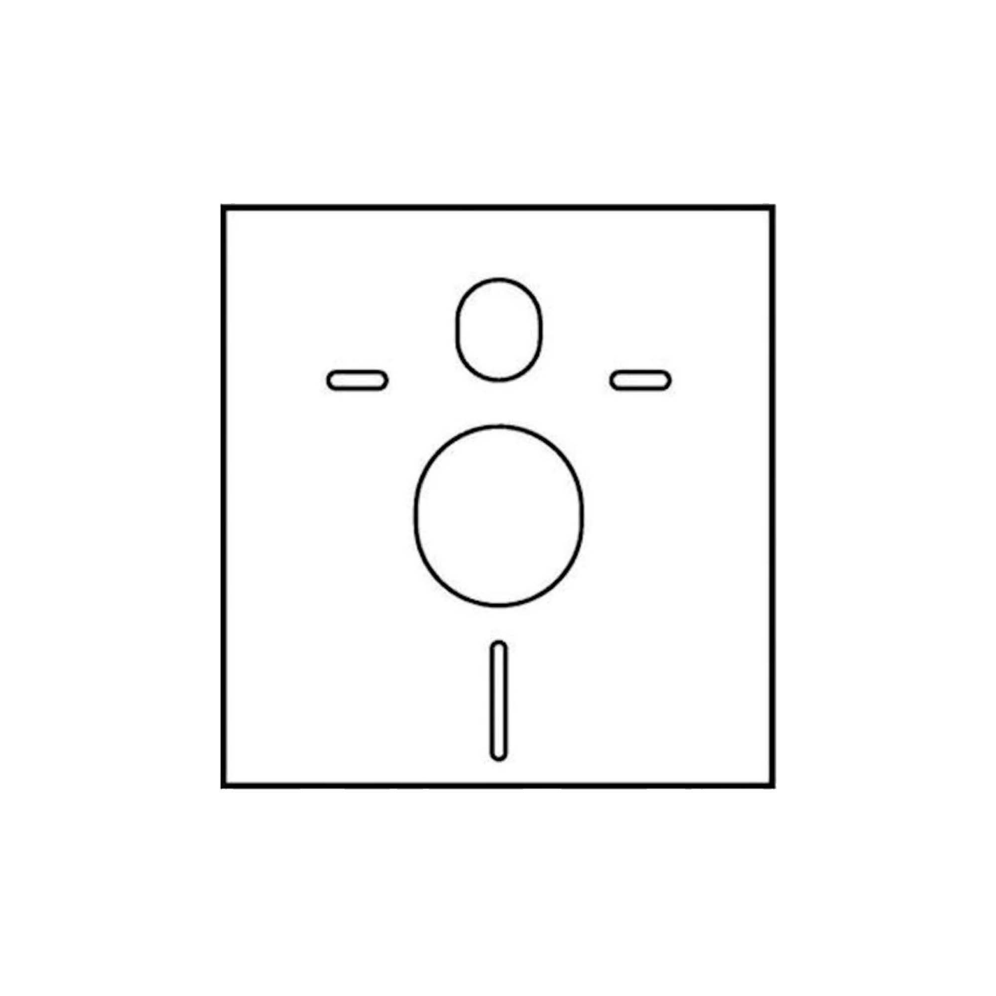 Ulith Wand-WC-Befestigung Schallschutz-Set für Wand-WC und Bidet - Profiausführung in 5 mm