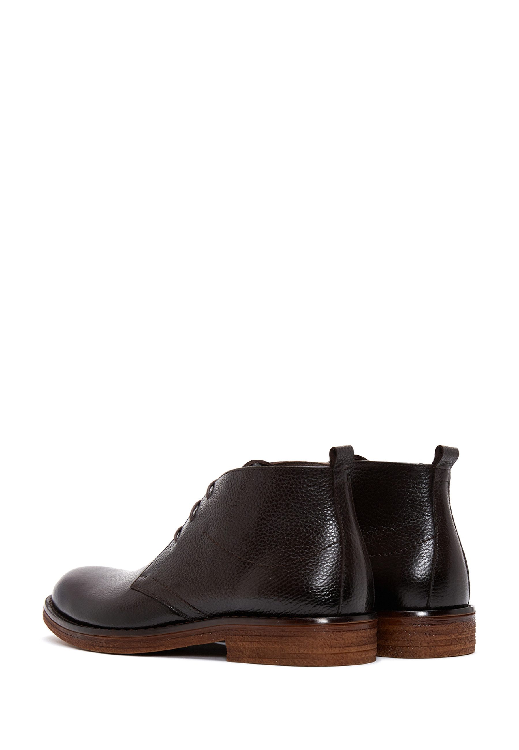 Derimod Stiefeletten aus Leder Ankleboots Schnürsenkel, Lederfutter, Gummisohle