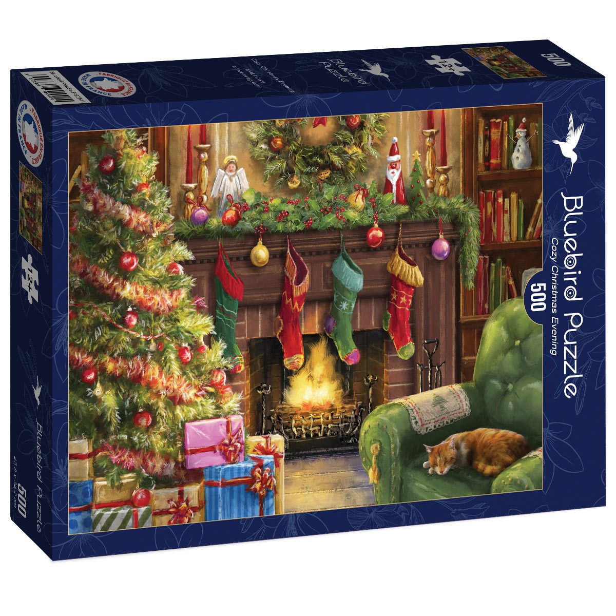 Bluebird Puzzle Puzzle Cozy Christmas Evening, Puzzleteile günstig online kaufen