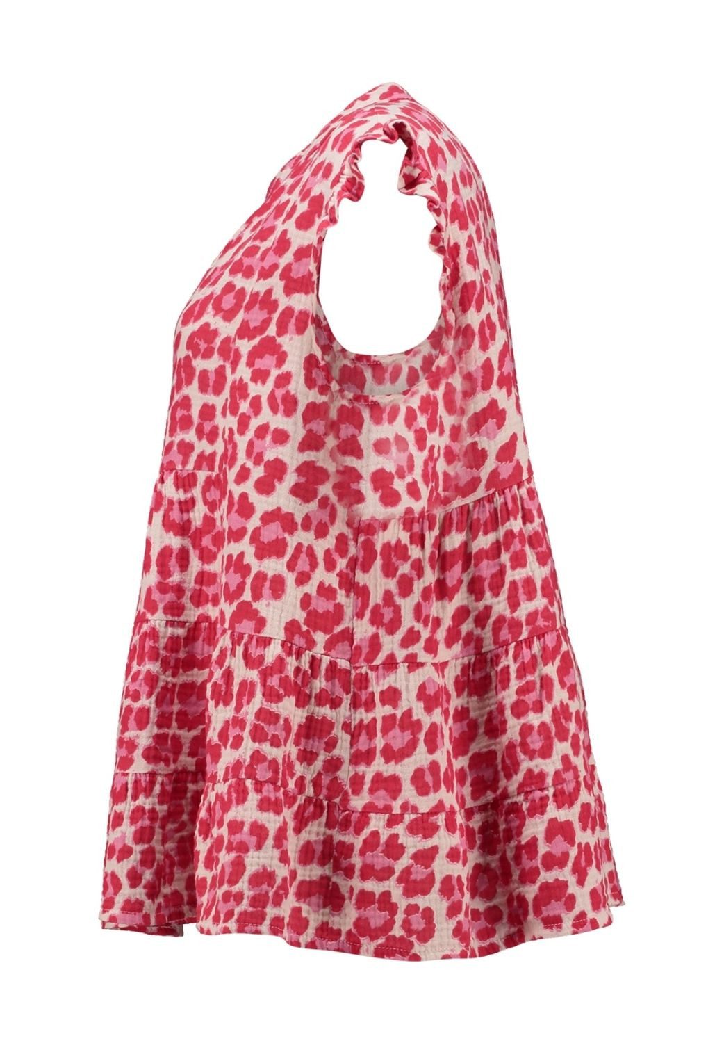 HaILY’S Trägertop Haily`s Musselin-Tunikashirt Leo Pink günstig online kaufen