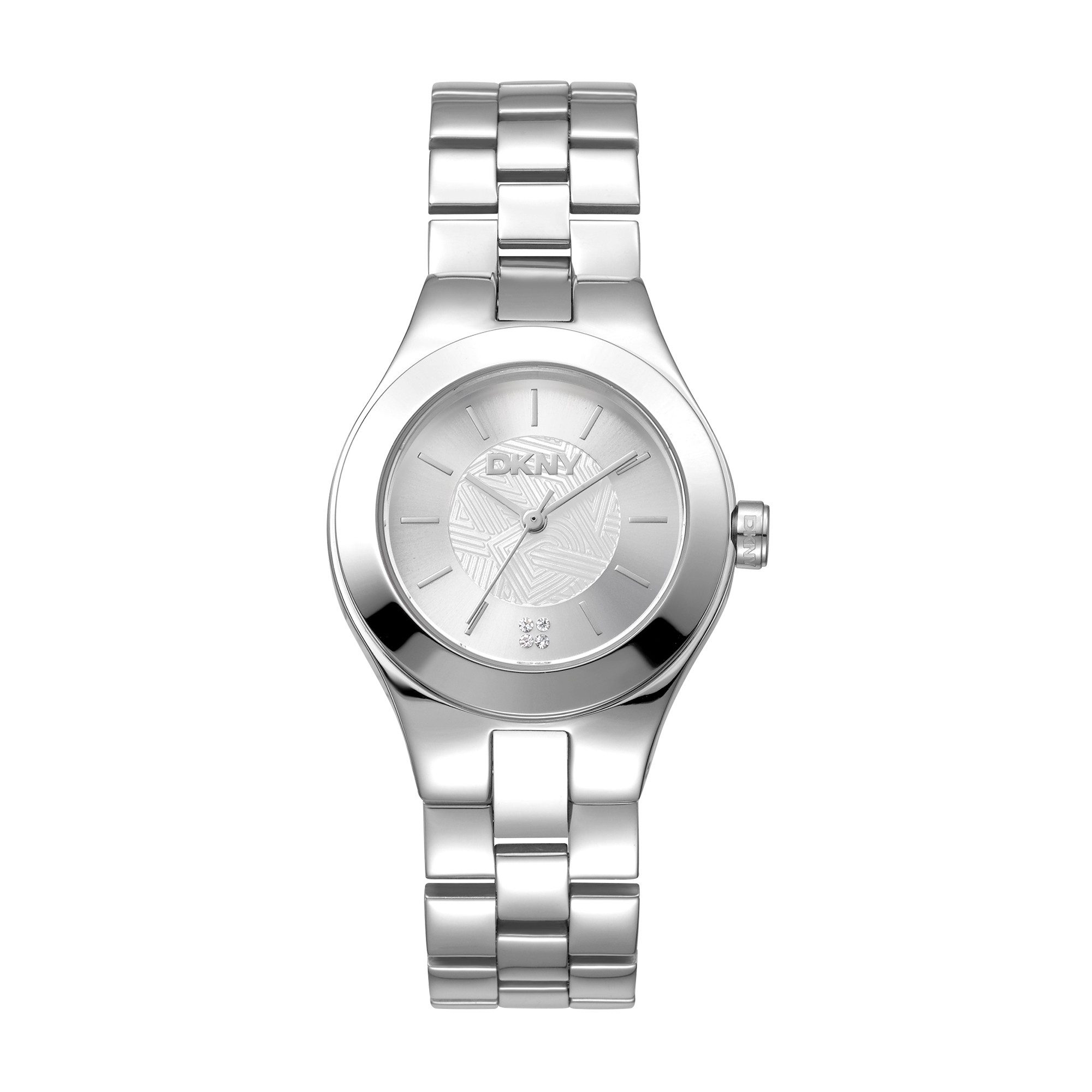 DKNY Quarzuhr Parsons Midi DK1L026M0015, Armbanduhr, Damenuhr, Edelstahlarmband, analog