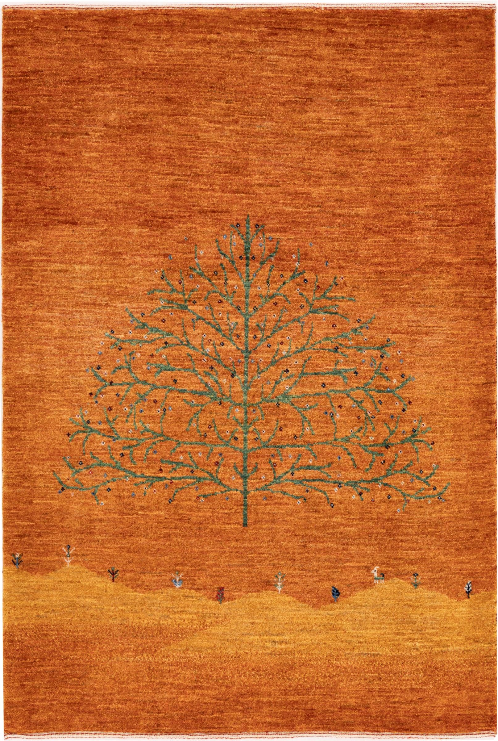 Nain Trading Orientteppich Perser Gabbeh Loribaft Atelier 101x149 Handgeknüpfter Moderner, rechteckig, Höhe: 12 mm