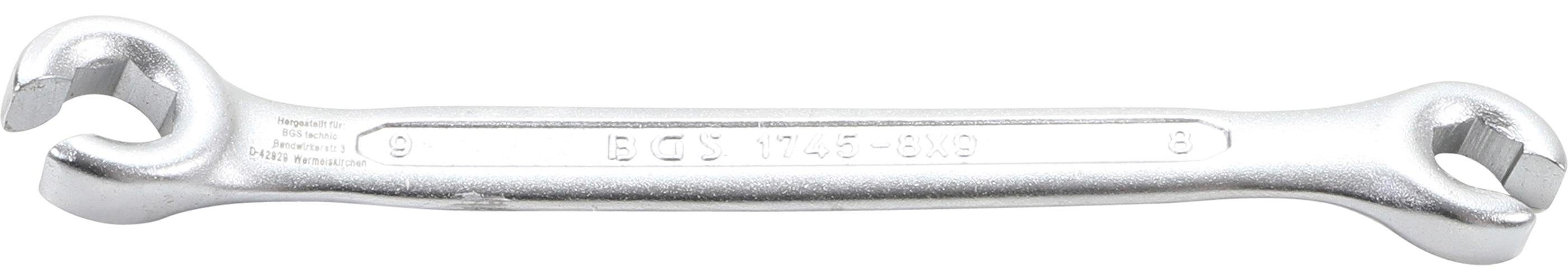 Ringschlüssel Doppel-Ringschlüssel, x SW technic BGS 8 Offener 9 mm