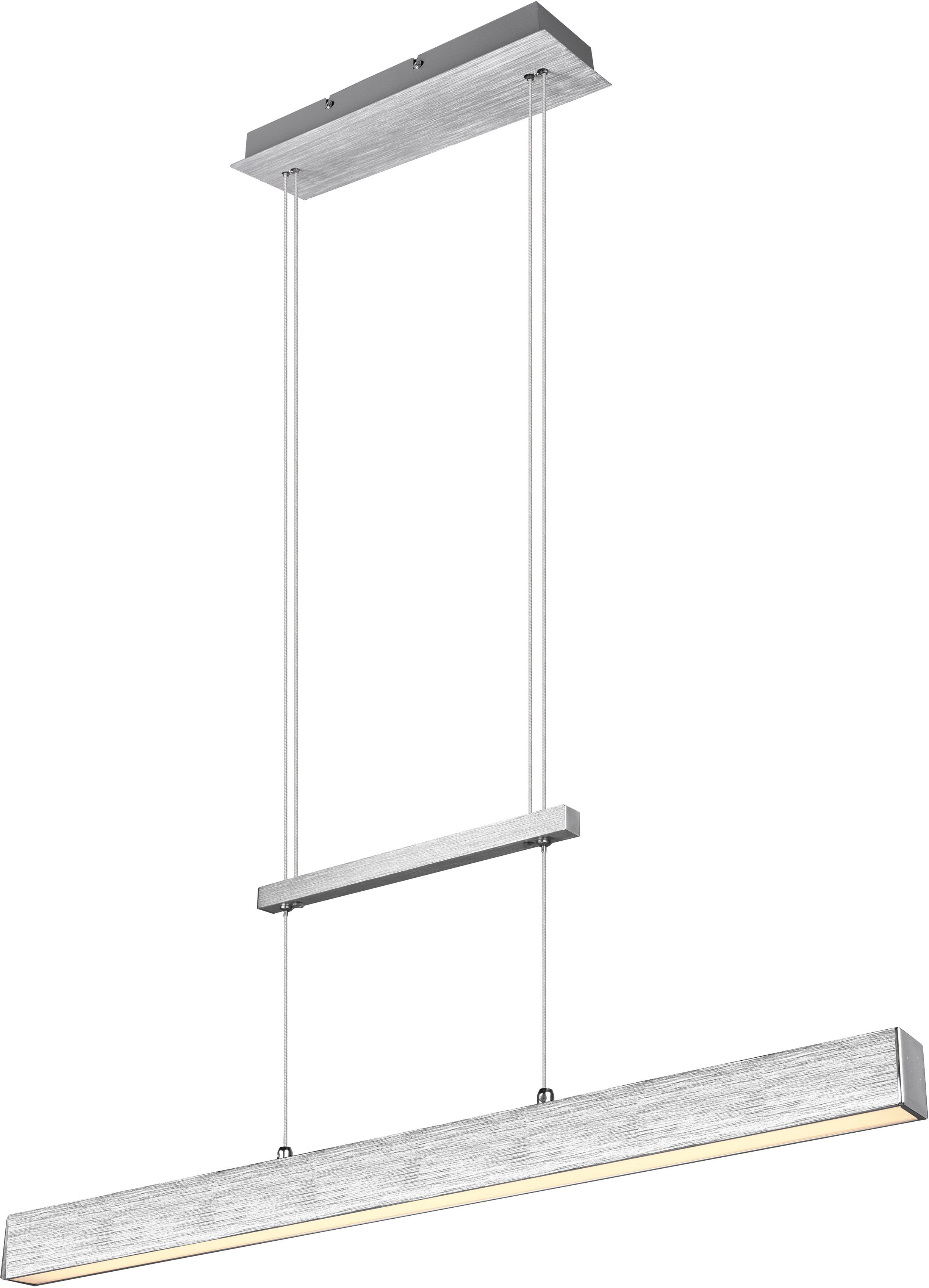 Reality Leuchten LED Pendelleuchte PAROS, mehrere Helligkeitsstufen, LED fest integriert, Warmweiß, über Wandschalter dimmbar, höhenverstellbar, up and down Beleuchtung