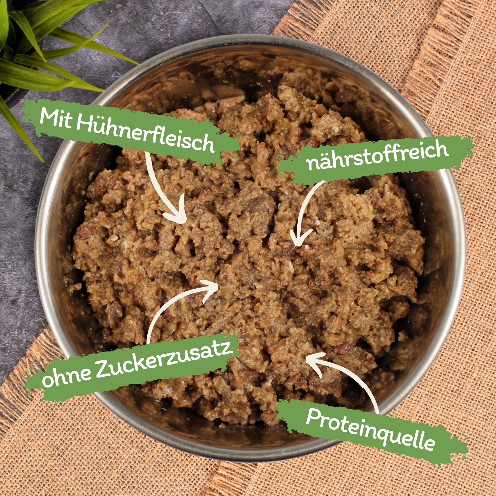 Lecker.Pet 68 x 100 g Lecker.Pet® Leo's Feine Paté Reich an Huhn Nassfutter Huhn, Nassfutter für: Katze