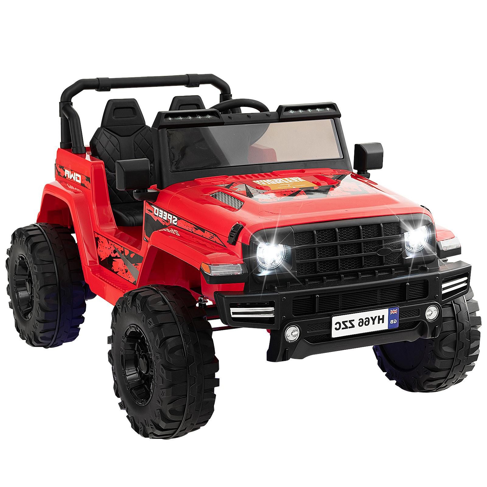 KOMFOTTEU Elektro-Kinderauto, mit MP3, Hupe, Musik und LED-Leuchten günstig online kaufen