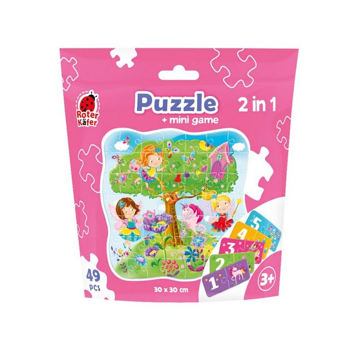 Käfer Puzzle Puzzle in stand-up pouch "2 in 1. Fairies" RK1140-02 Puzzleteile