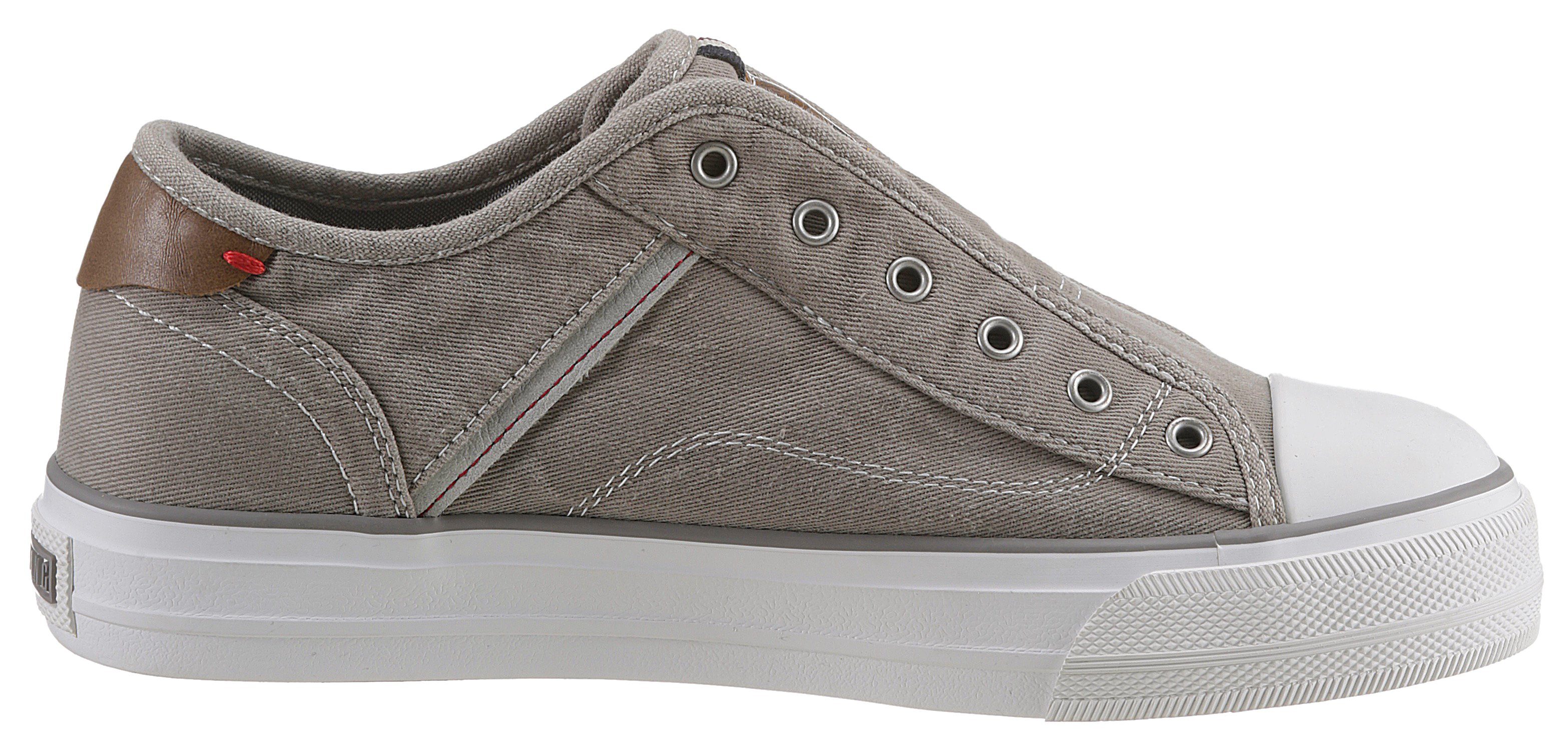 Slip-On Shoes Gummizug Sneaker Mustang taupe mit praktischem