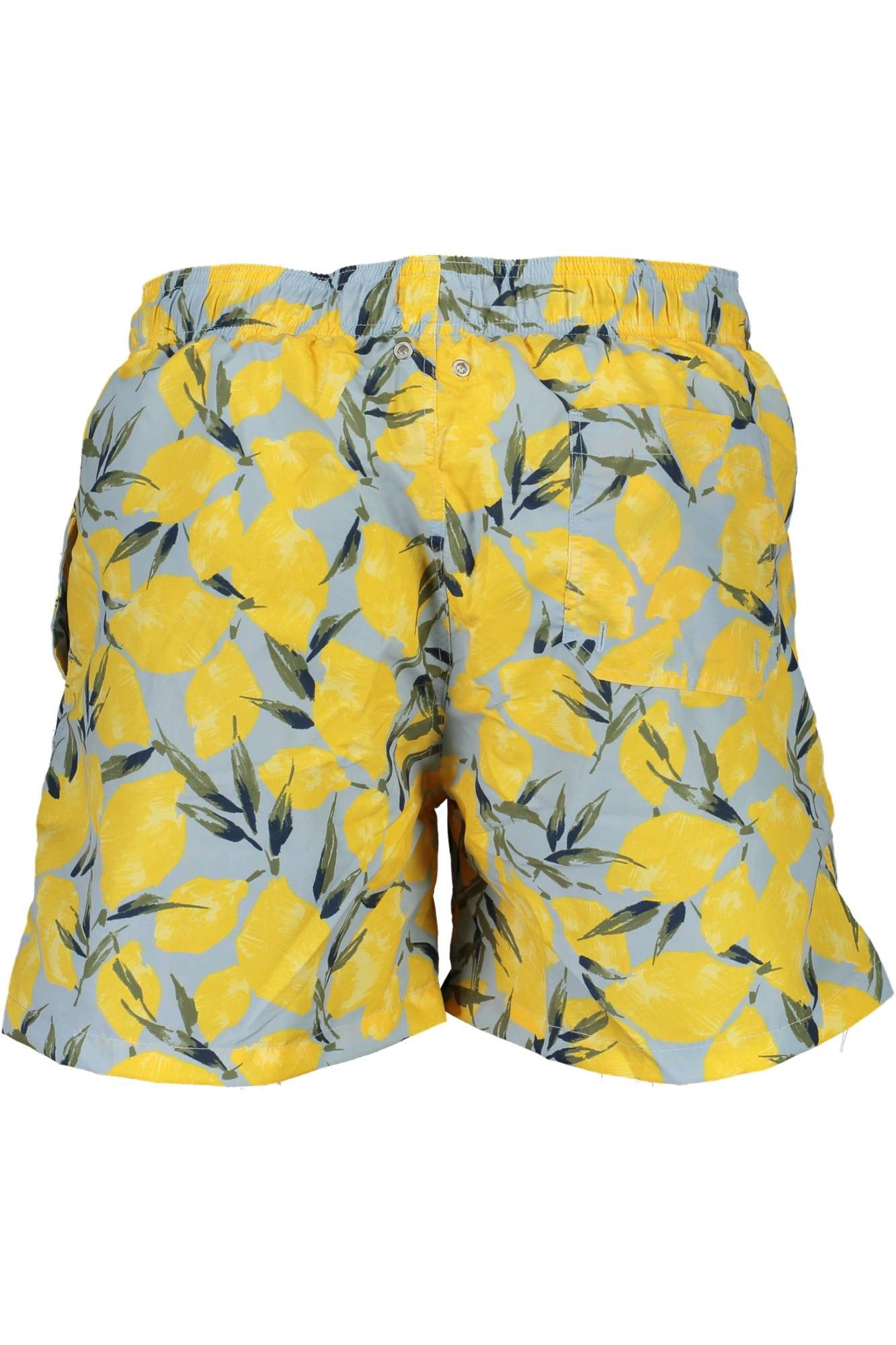 Gant Badeshorts Hochwertige Herren Bade-Boxershorts Blau mit Taschen & Innenslip