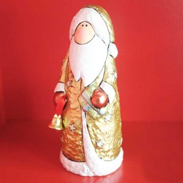 Casablanca Weihnachtsfigur Casablanca Nikolaus Santa Georg goldfarben ca 16cmH (Stück)