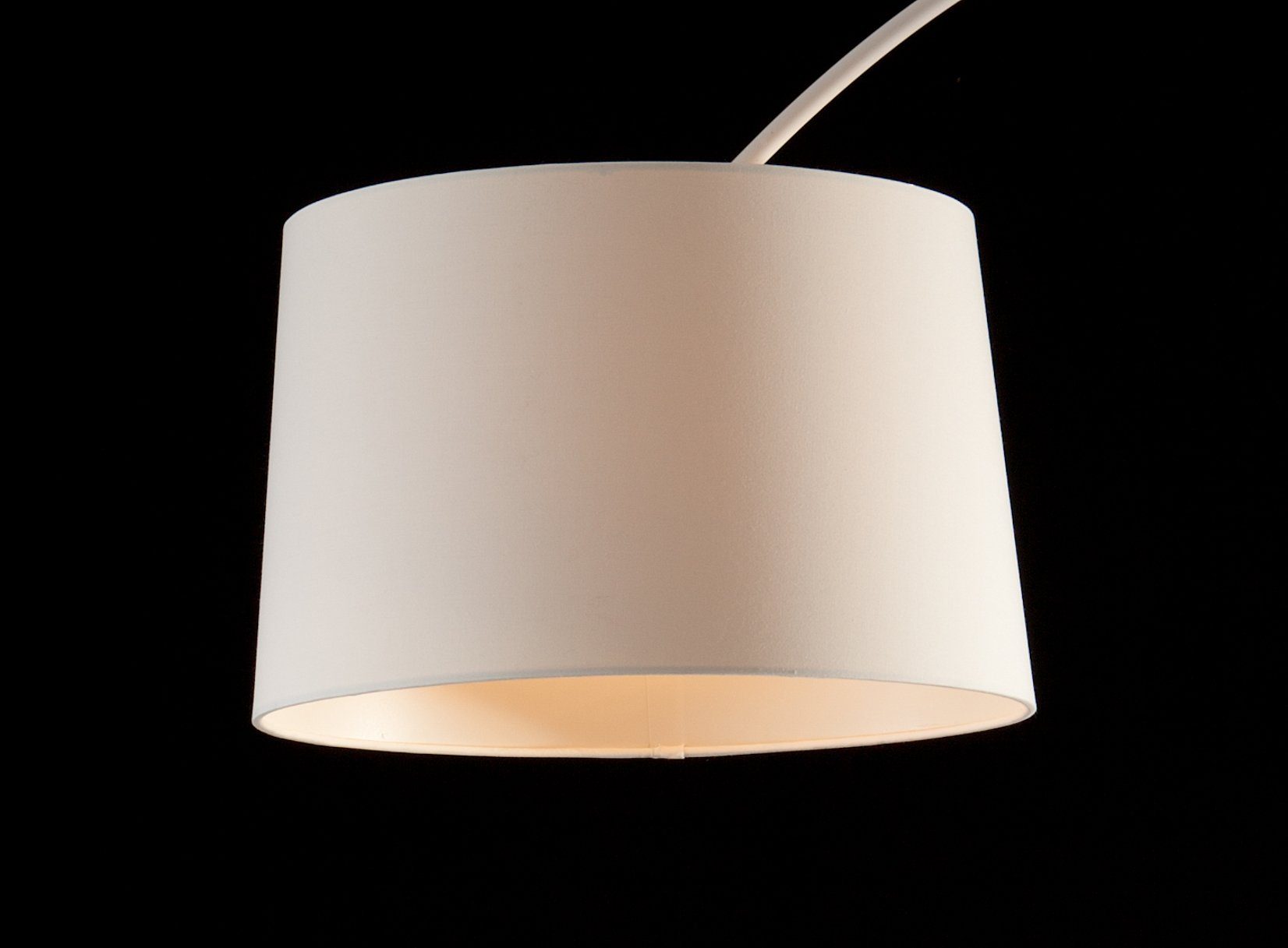 SalesFever Bogenlampe Valdis, Dimmer, ohne Leuchtmittel, mit Dimmschalter, echter Marmorfuß