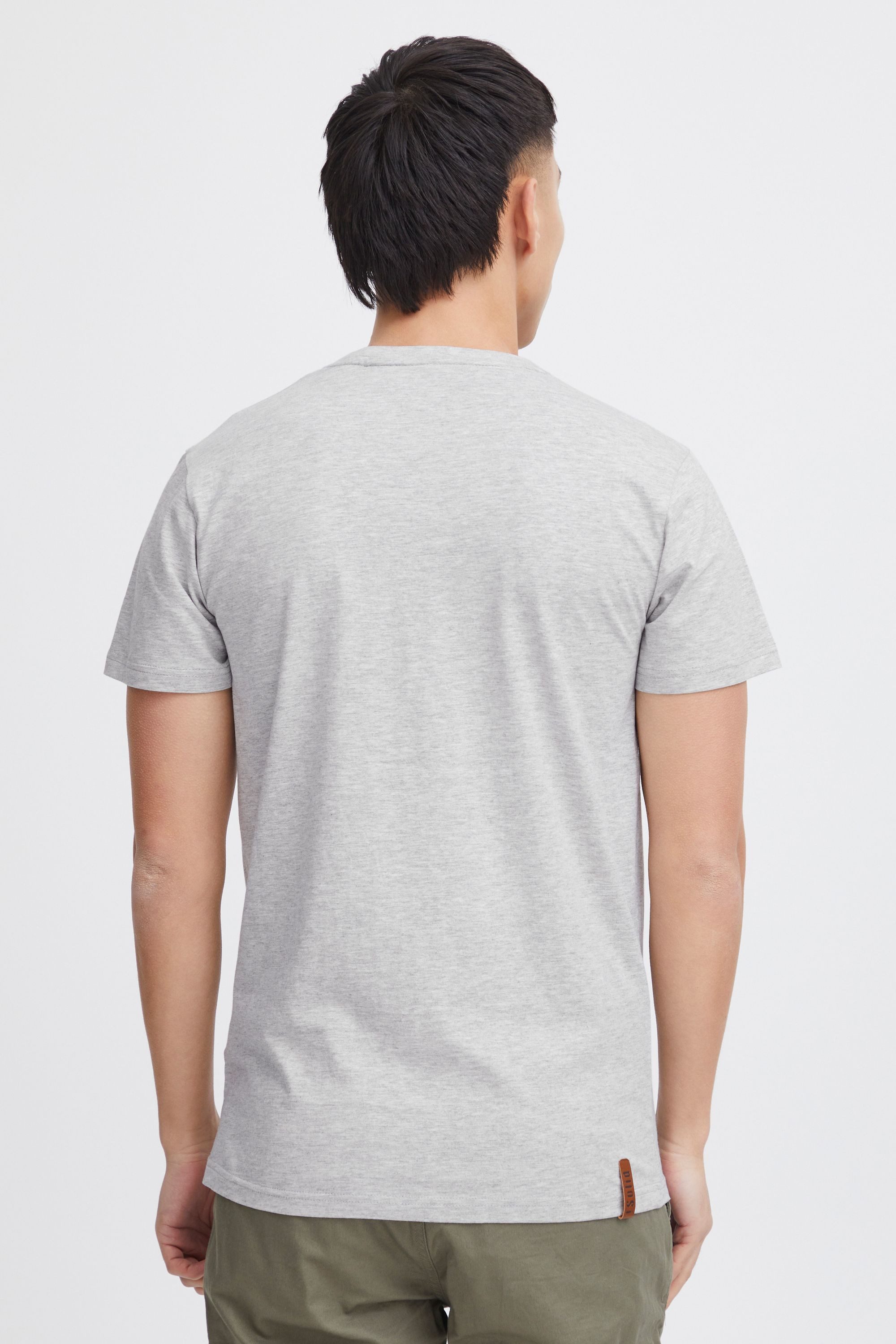 !Solid Rundhalsshirt SDVolker Kurzarmshirt mit Knopfleiste