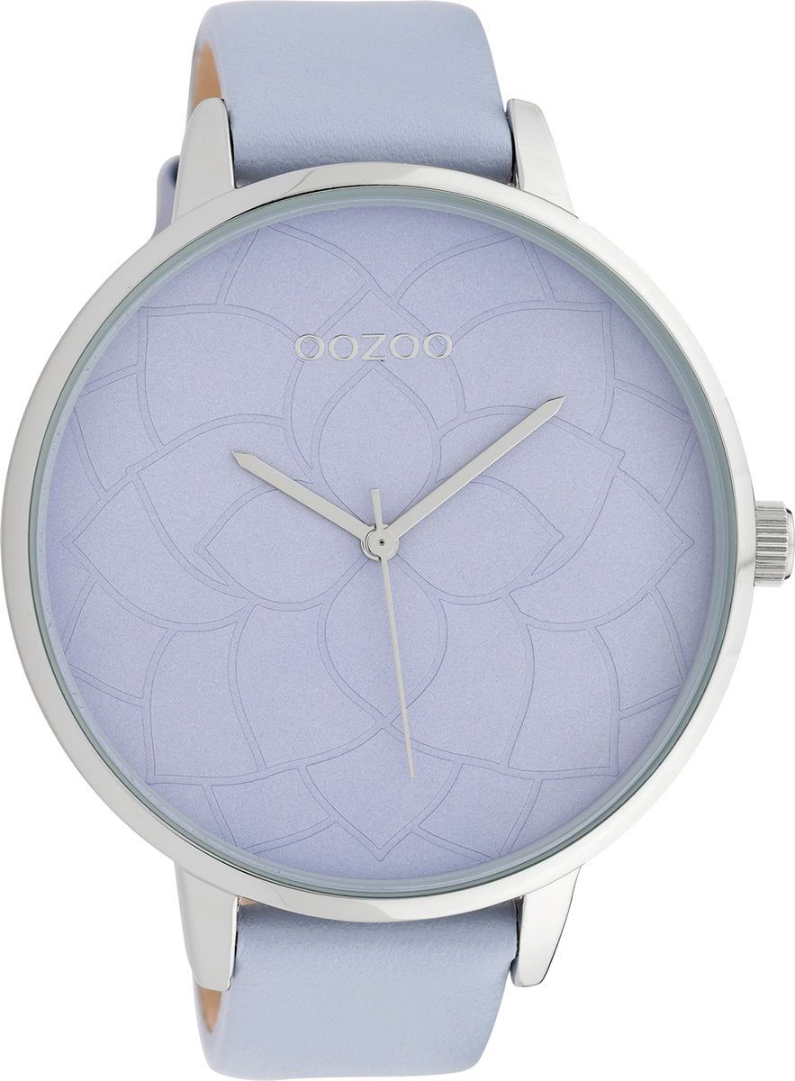 Quarzuhr Oozoo Damen Armbanduhr hellblau