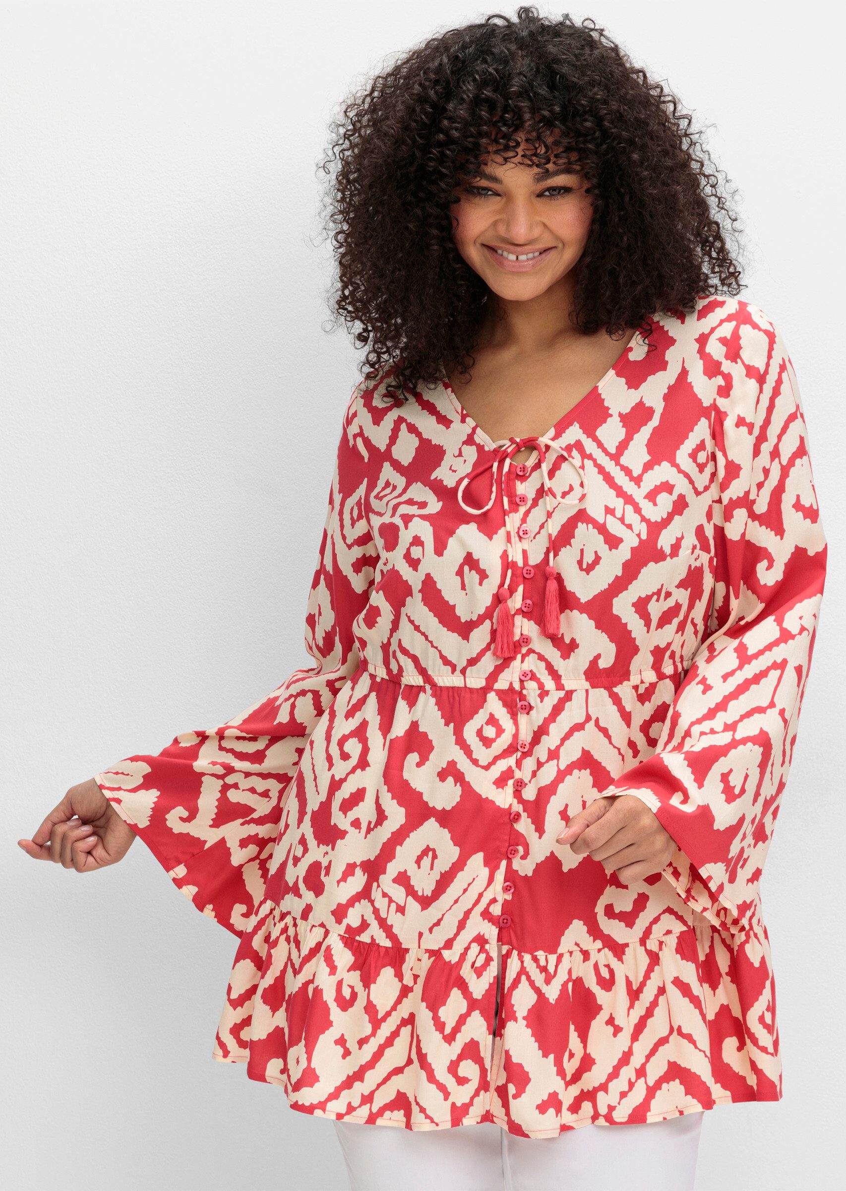 sheego by Joe Browns Klassische Bluse Volantbluse . günstig online kaufen