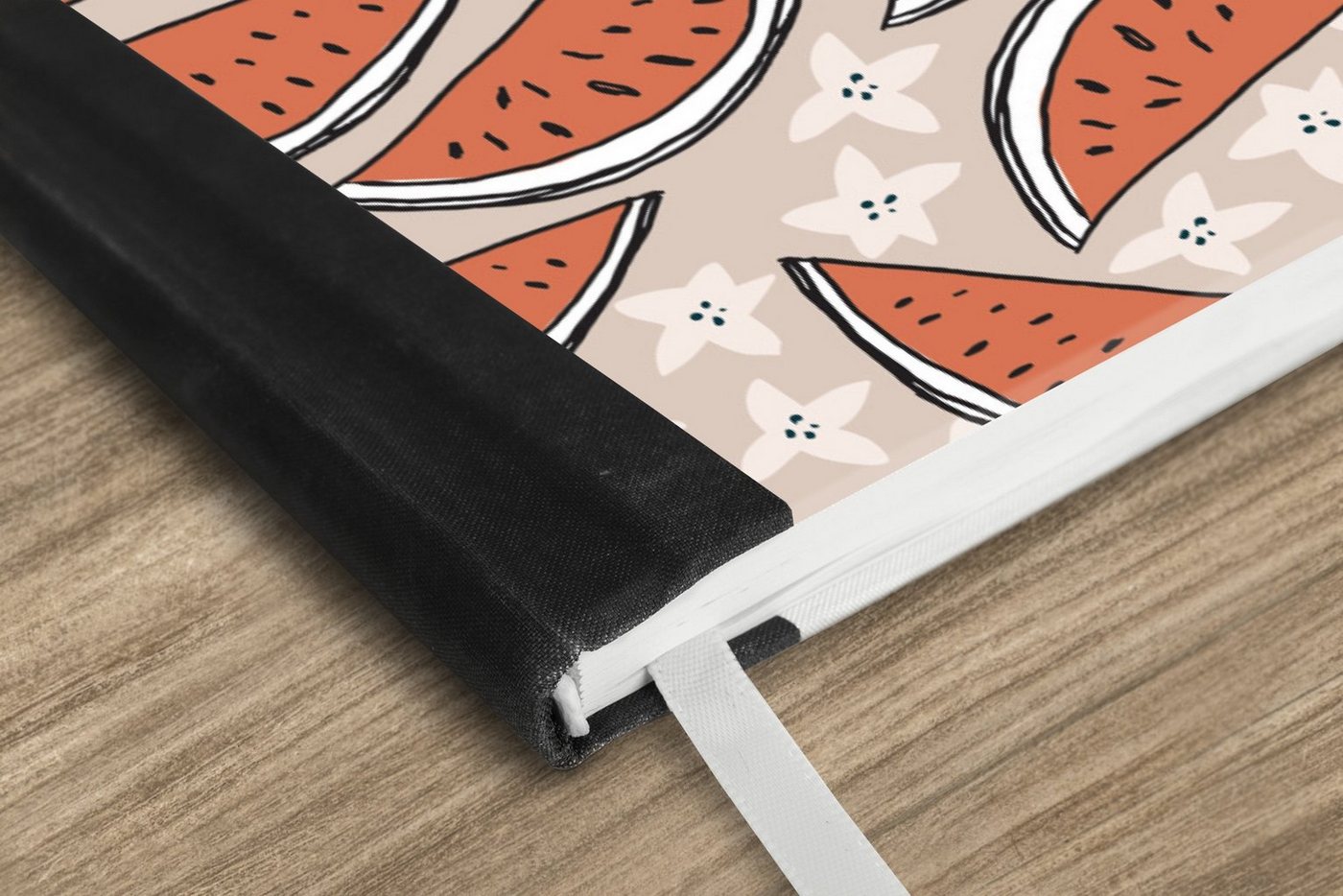 Thumbnail - MuchoWow Notizbuch Sommer - Wassermelonen - Sterne, Notebook, Notizblock a5, Tagebuch, Journal Liniert