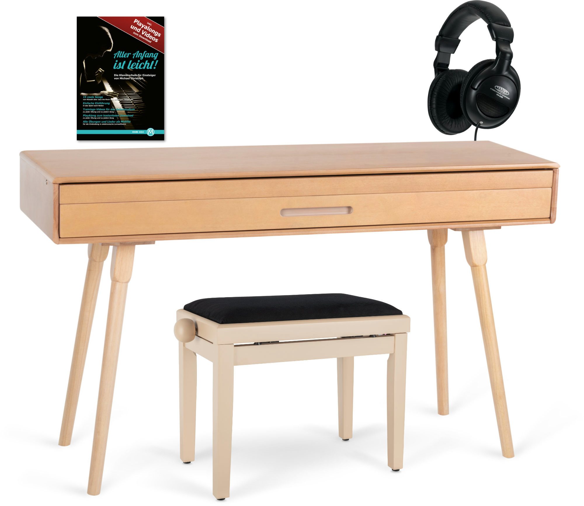 Digitalpiano DP-730 mit Echtholz-Furnier Deluxe Set