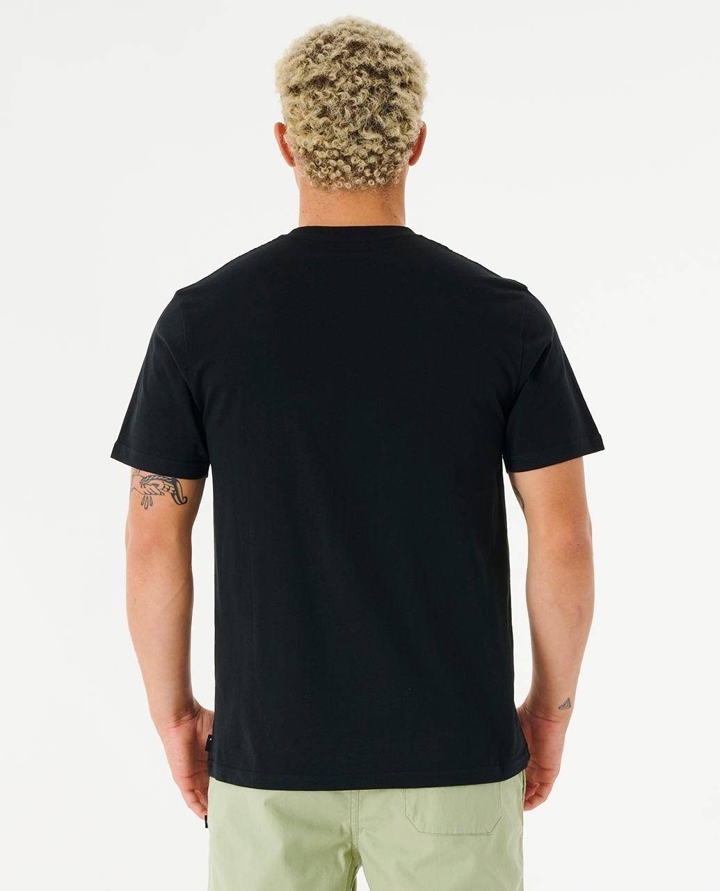 Rip Curl Print-Shirt Surf Waving T-Shirt Revival