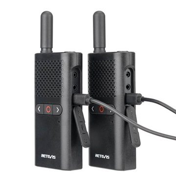 Retevis Walkie Talkie RB628B, Wiederaufladbar, 1500 mAh, für Reise,Camping,Wandern (2 Stück)