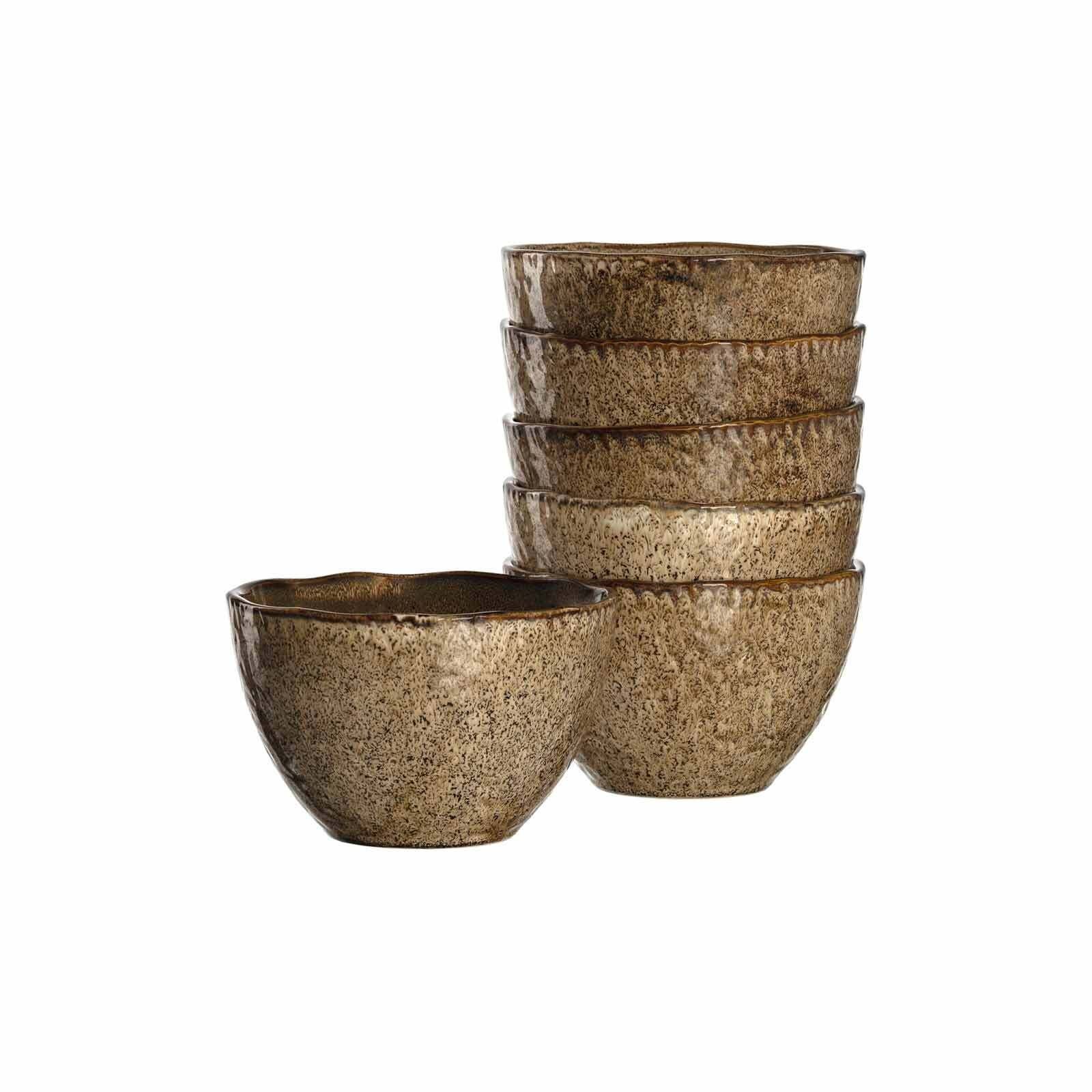 LEONARDO Schale Keramikschale, Matera (6x Set, 6er Beige Keramik, cm 15,3 6-tlg) Keramikschalen ø
