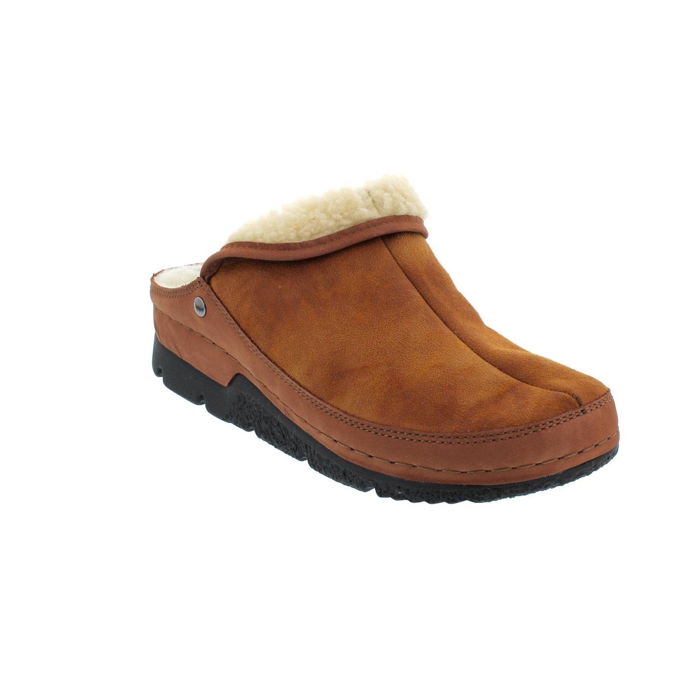 BERKEMANN Berkemann Remonda Hausschuh, whisky, Doubleface, Weite G 1152-423 Pantoffel