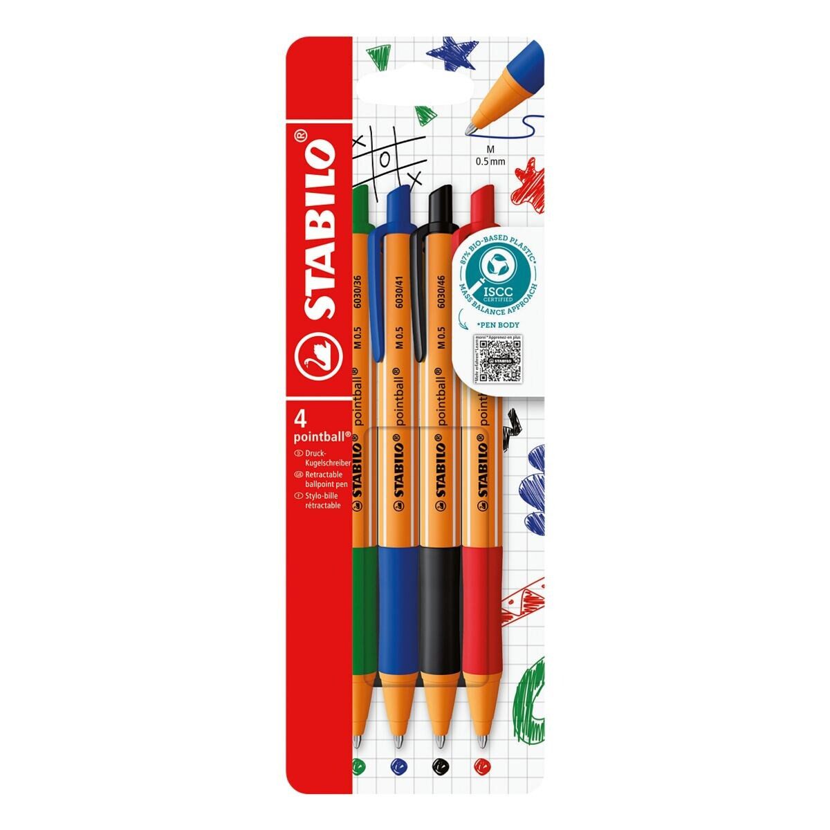 schwarz, rot, blau, grün