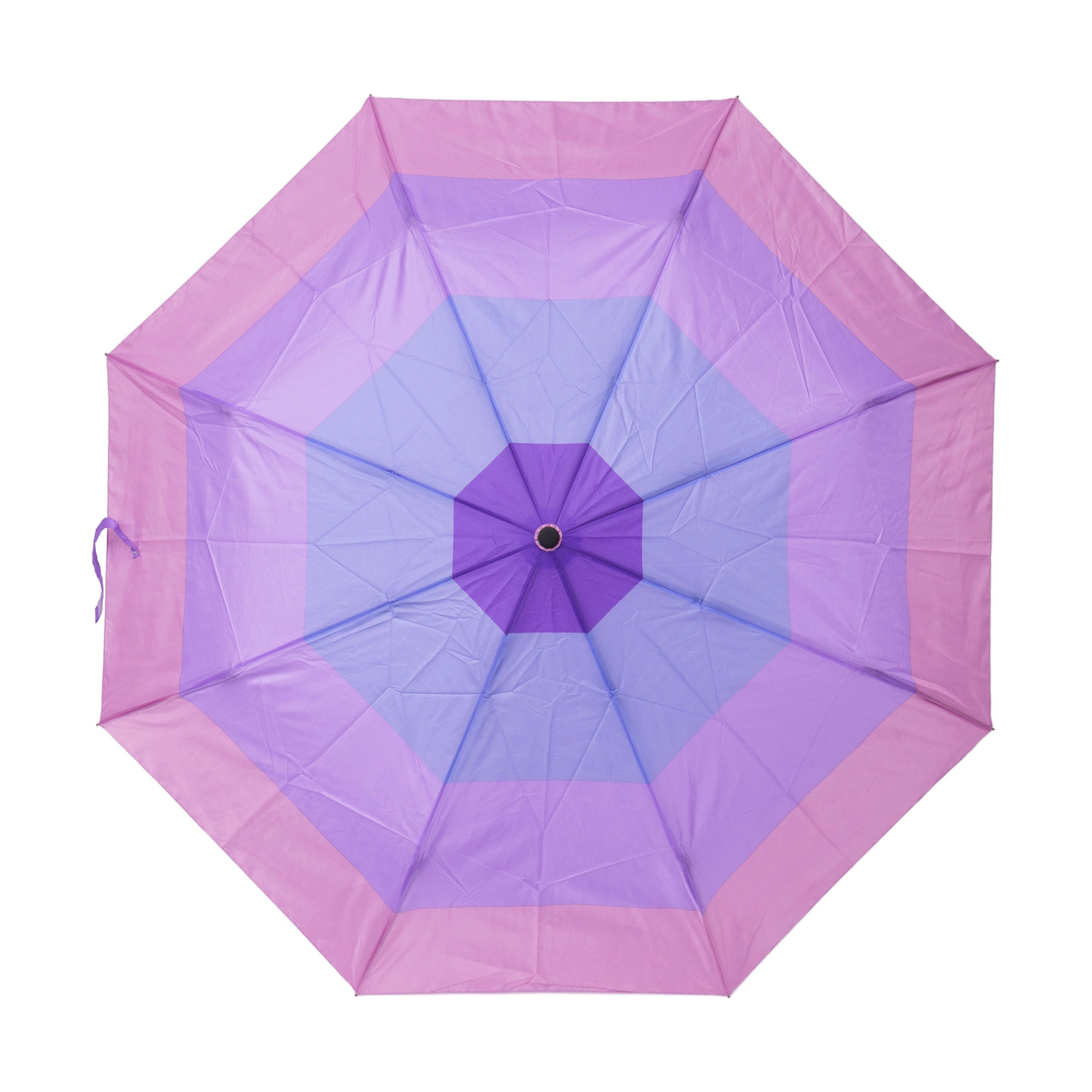 Taschenregenschirm ø100cm ergonomisches Design mit Streifen Winddicht