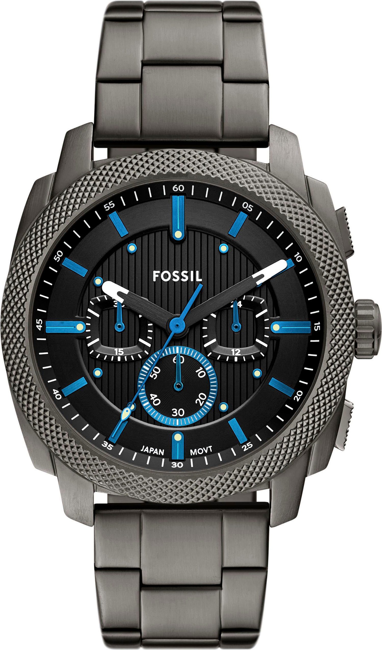 Fossil Chronograph MACHINE FS6098, Quarzuhr, Armbanduhr, Herrenuhr, Edelsta günstig online kaufen