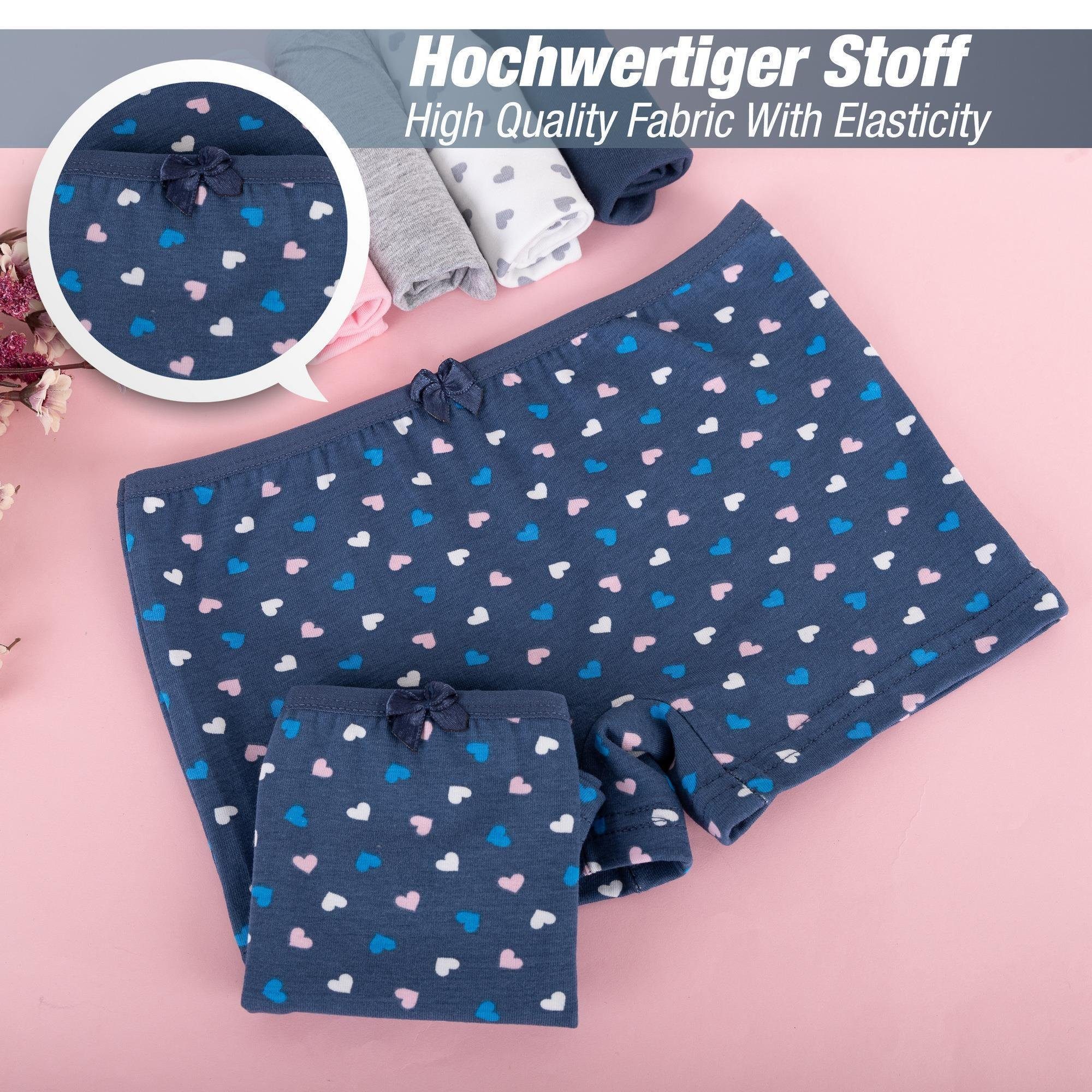 LOREZA Panty 10er Set Mädchen Pantys Boxershorts - Herz (Spar-Packung, 10-St) – Bild 3 von 5