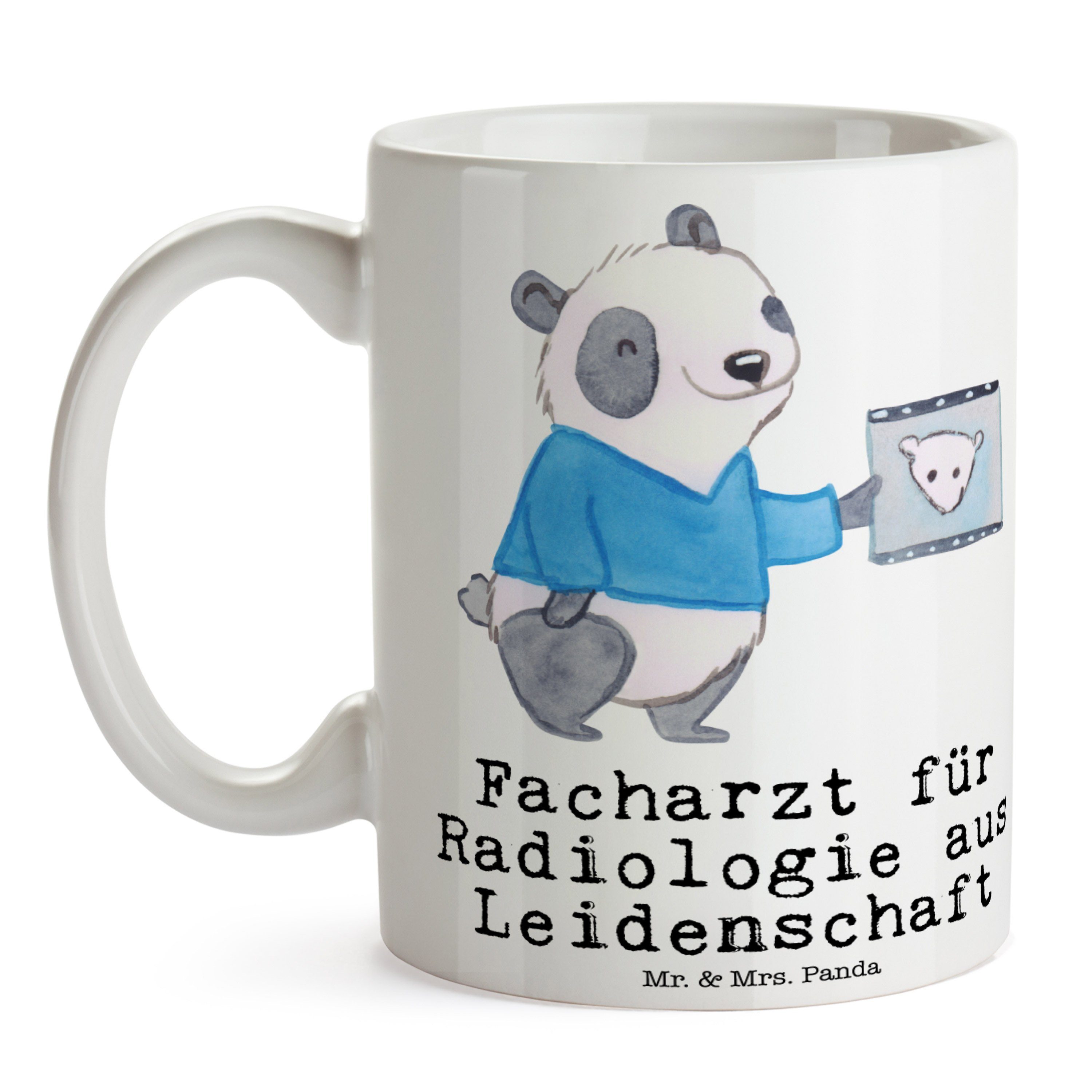 Mr. & Mrs. Panda Tasse für Facharzt - Geschenk, aus Arbeitsko, Leidenschaft Weiß Keramik - Radiologie