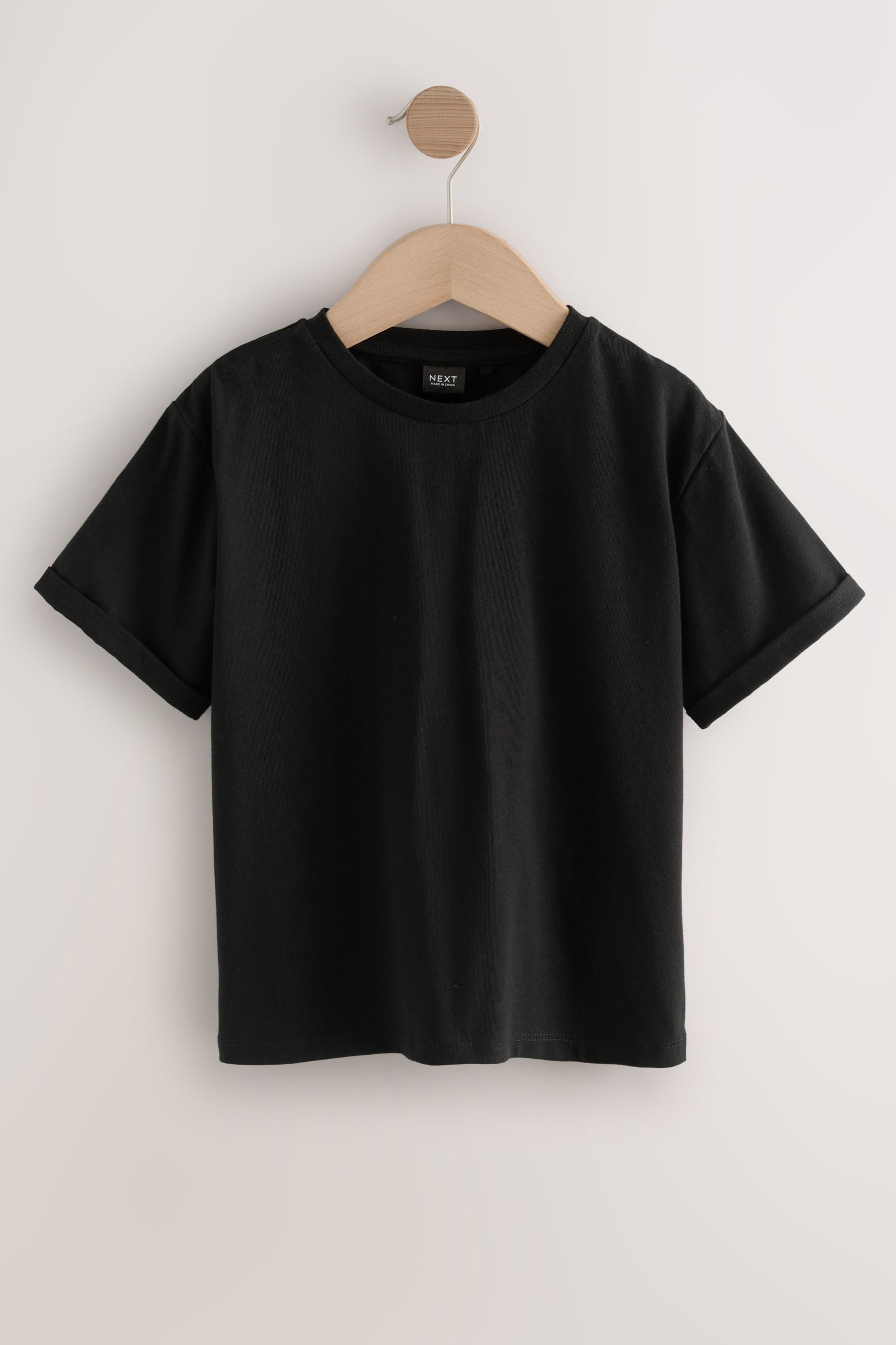 Next Shirtkleid Trägerkleid mit Rüschensaum und T-Shirt im Set (2-tlg)