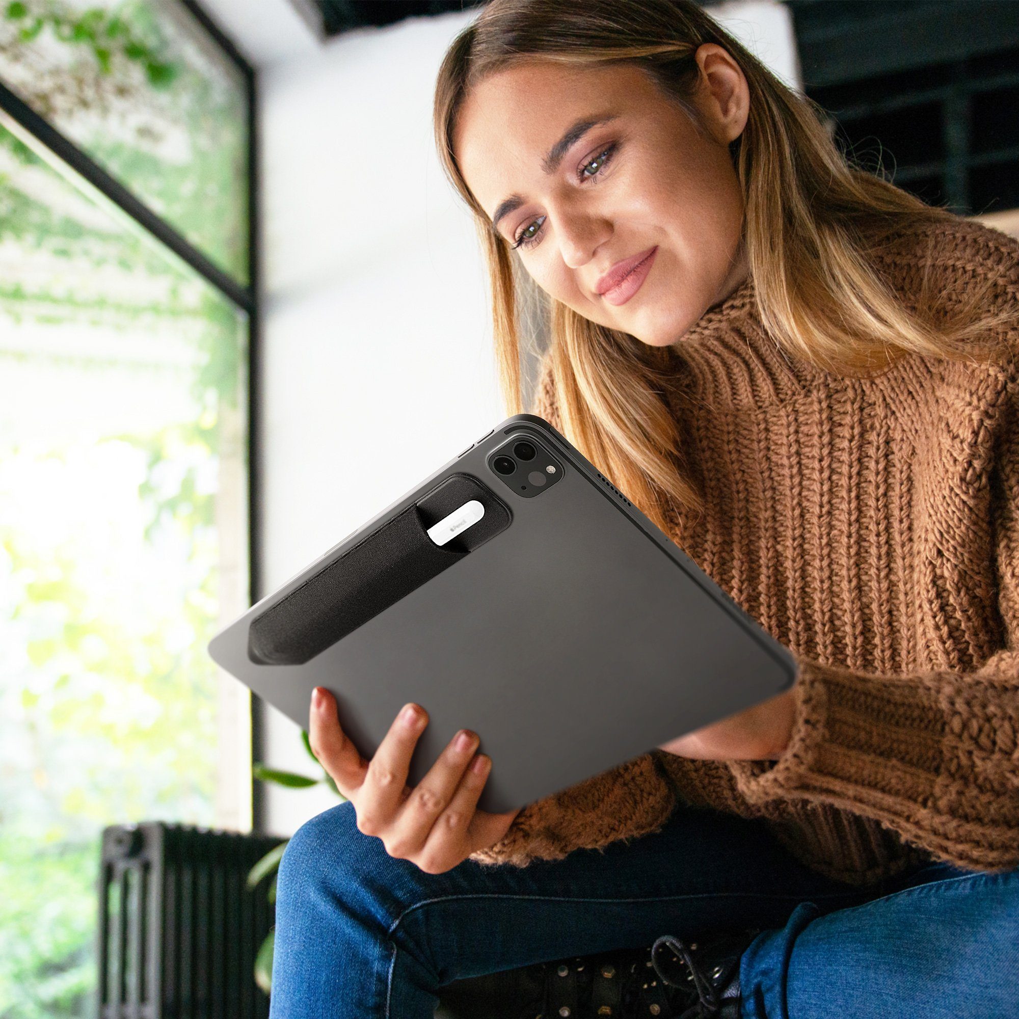 kwmobile Etui Tablet Pen Holder für Apple Pencil, Universalhalterung für di günstig online kaufen
