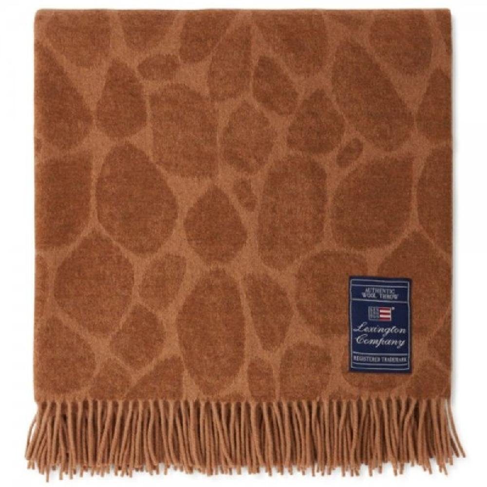 Wohndecke LEXINGTON Decke Graphic Recycled Wool Mix Dark Beige (130x170), Lexington