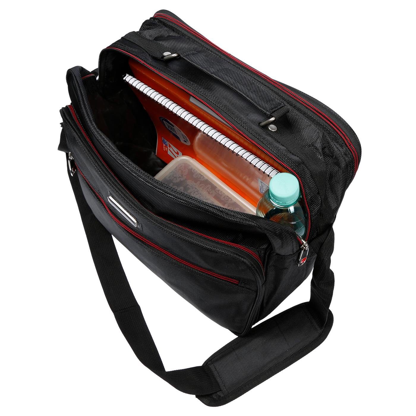 Christian Wippermann Businesstasche Herren Tasche Arbeitstasche Umhängetasche Bag Querformat, Flugumhänger Messenger Bag Boardcase