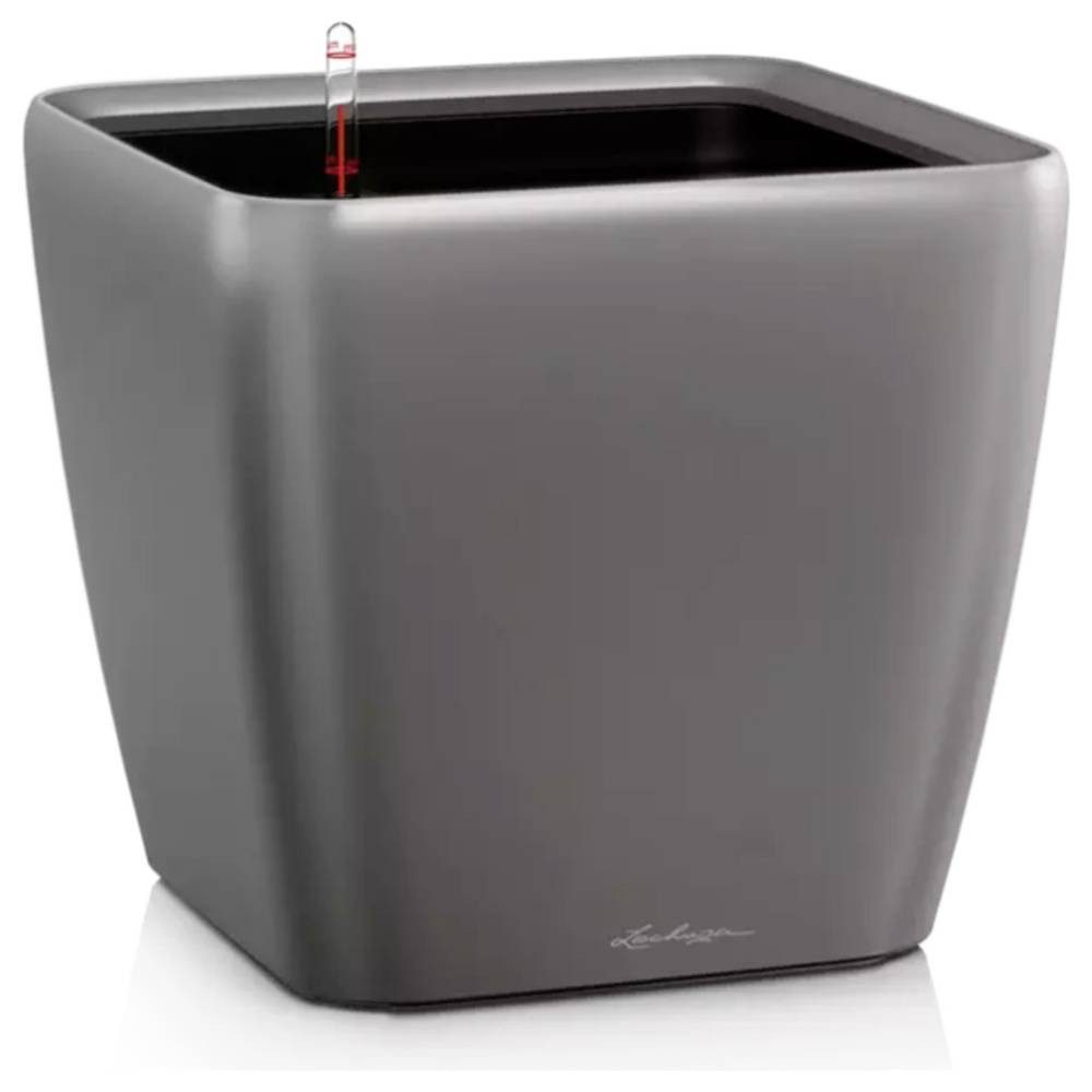 Lechuza® Pflanzkübel Pflanzgefäß QUADRO Premium LS 21 Metallic
