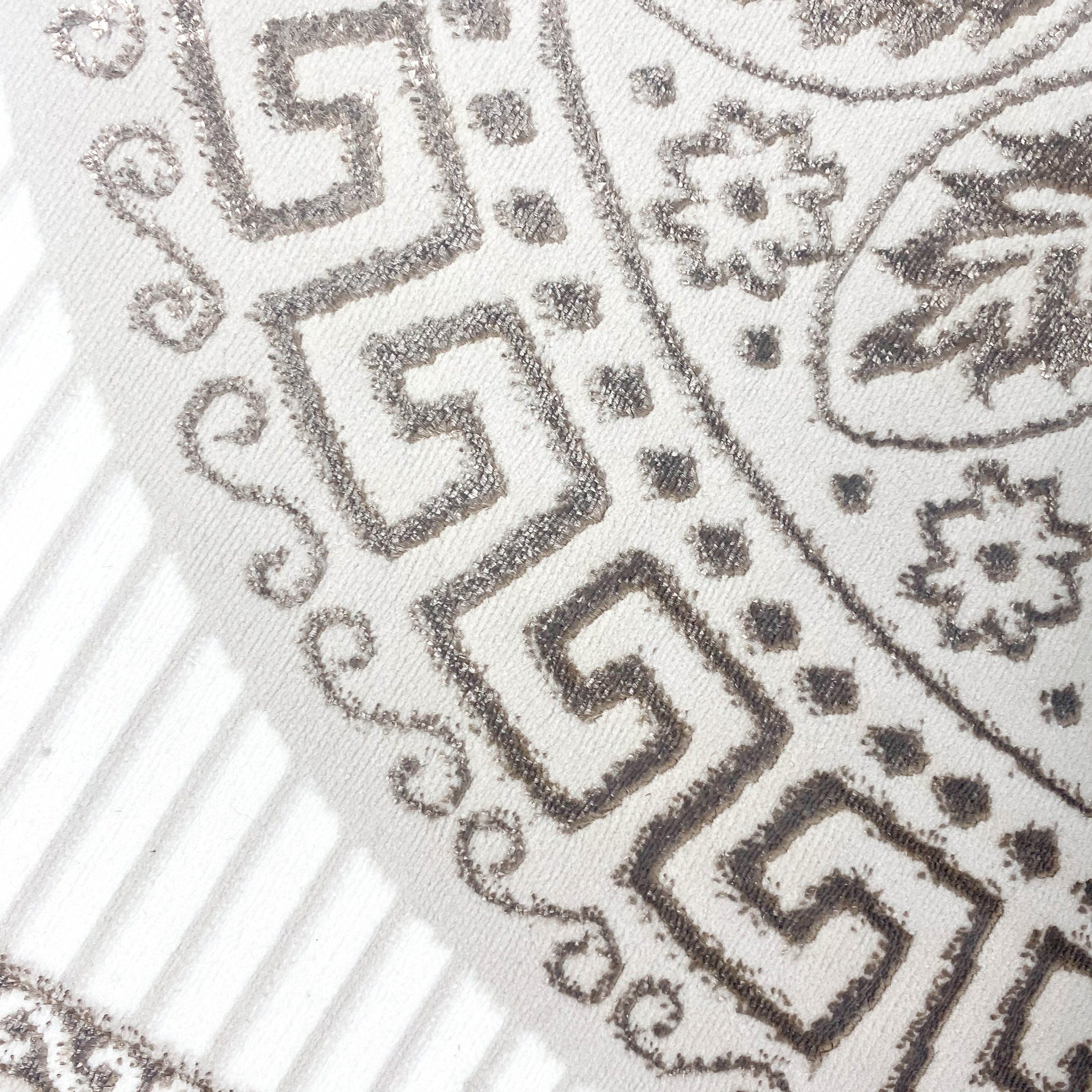 Carpetia Teppich Teppich mit orientalischem Flair, luxuriös, weiß beige, rechteckig, Höhe: 5 mm