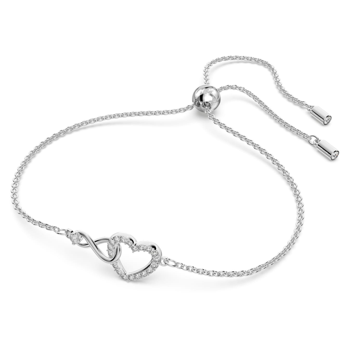 Swarovski Armband Schmuck Geschenk Armkette Herz Infinity Liebe, mit Swarovski® Kristall – Bild 2 von 4