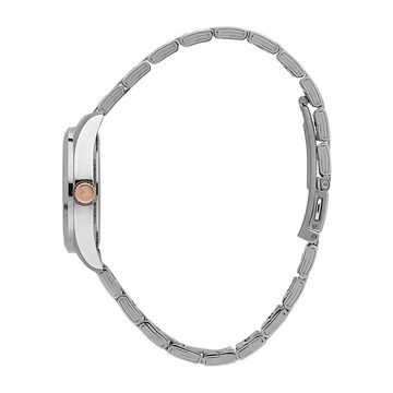 Sector Quarzuhr Sector Damen Armbanduhr Analog, Damenuhr rund, groß (ca. 41mm), Edelstahlarmband, Elegant-Style