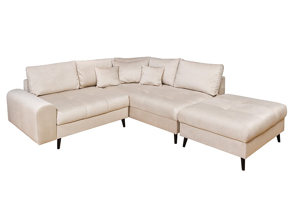 riess-ambiente Ecksofa BELMONT 220cm champagner/ beige günstig online kaufen
