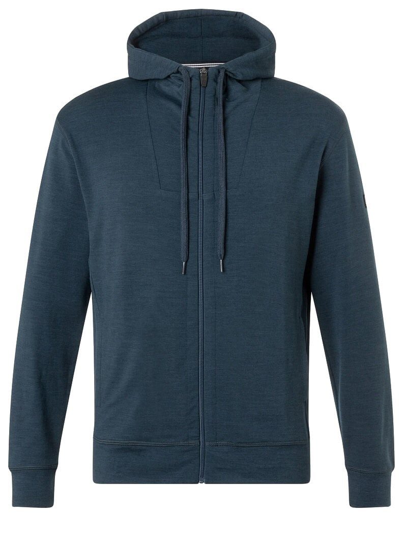 SUPER.NATURAL Funktionsjacke Kapuzenjacke Everyday Hoodie (Merino-Mix) dunkelblau Herren