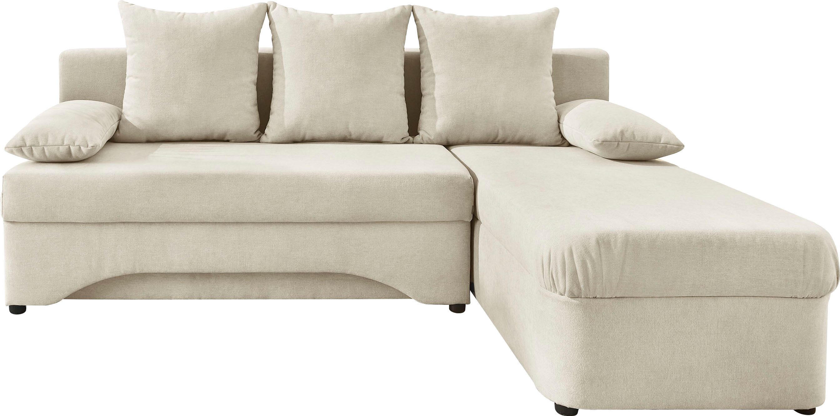 Jockenhöfer Gruppe Ecksofa Polaris L-Form, B: 191 cm, mit Bettfunktion & Bettkasten, Unser Dauertiefpreis