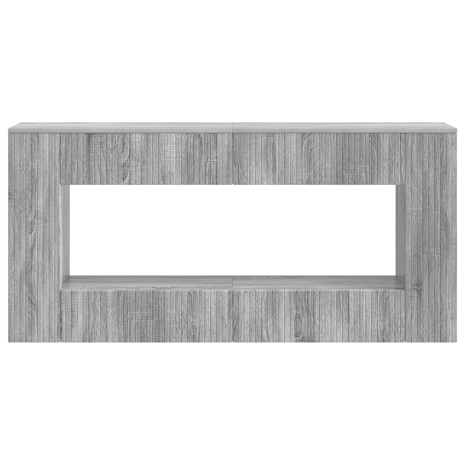 vidaXL Konsolentisch 155 x 29 x 74 cm Konsolentisch Graues Sonoma 155x29x74 cm Holzwerkstof