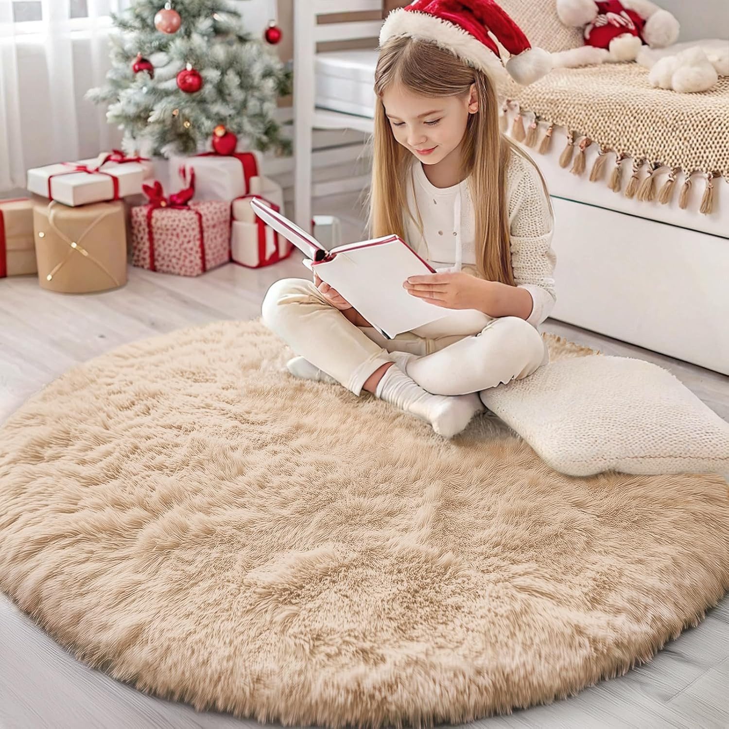 BlingBin Teppich Runder Hochflor Teppich 120 günstig online kaufen