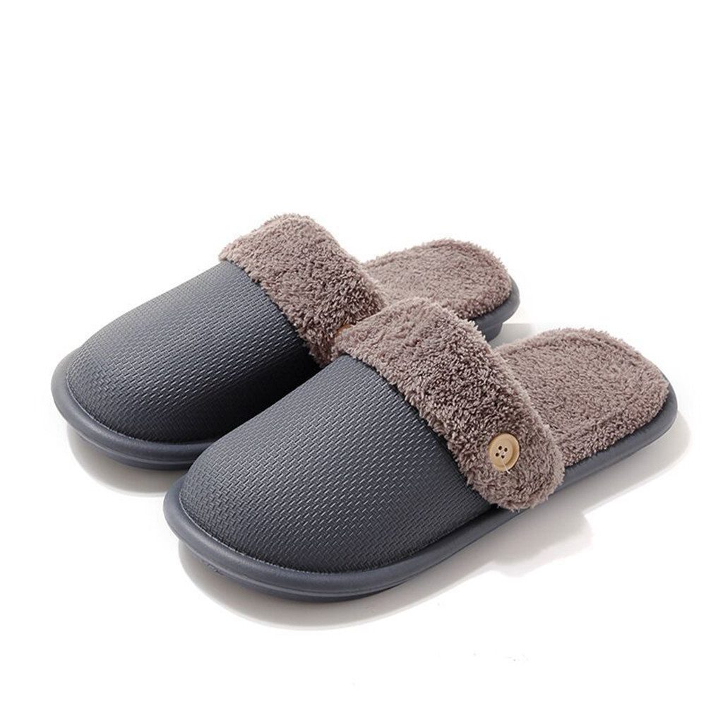 Coonoor Hausschuhe Damen Winter Plüsch Pantoffeln Herren Warm pantoffeln Plüsch Hausschuhe